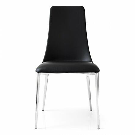Etoile Fabric/Metal Customizable Upholstered Dining Chair