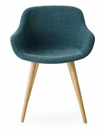 Igloo Fabric/Wood Customizable Dining Armchair