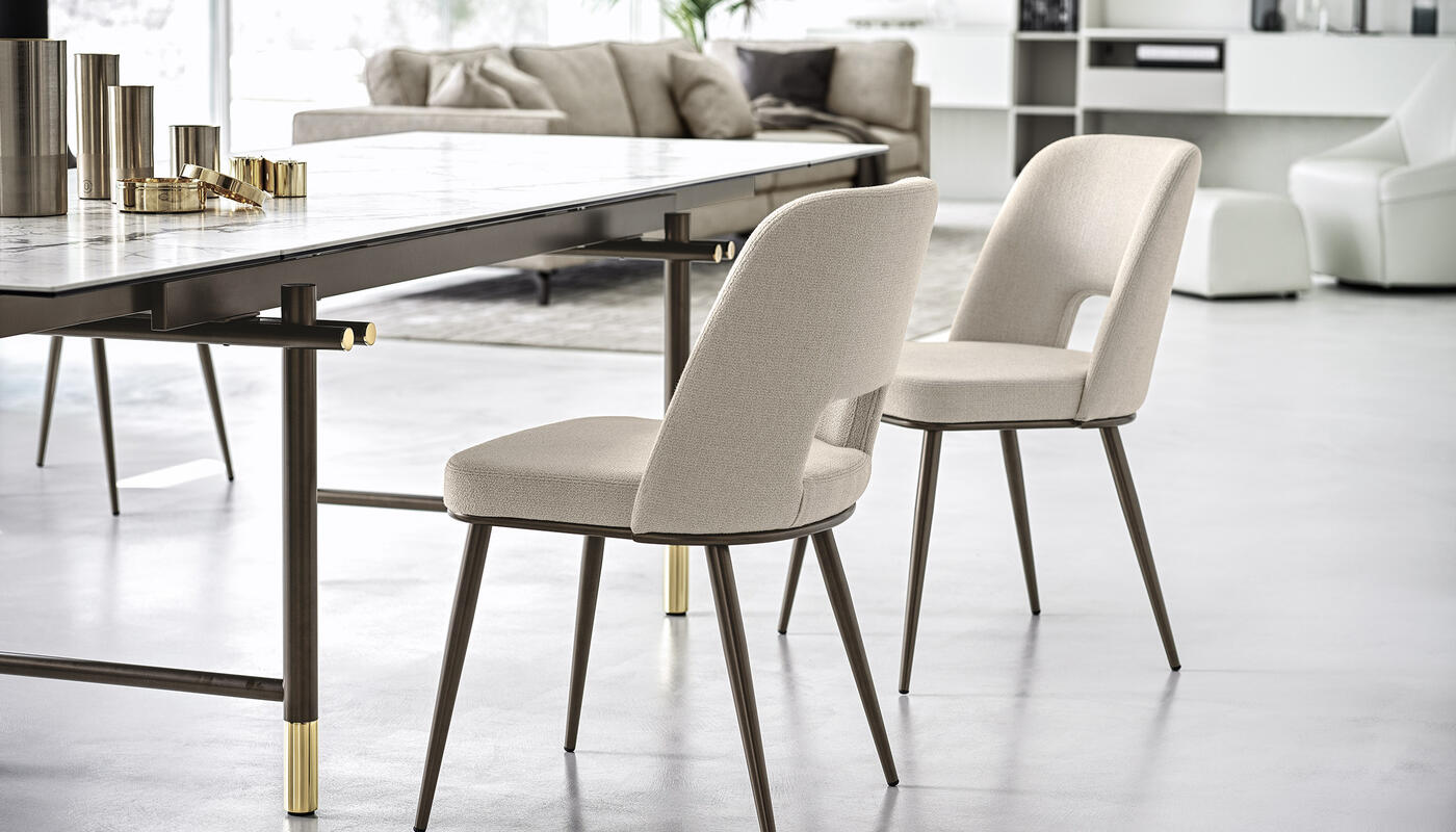 Foyer Fabric/Metal Customizable Upholstered Open-Back Dining Chair