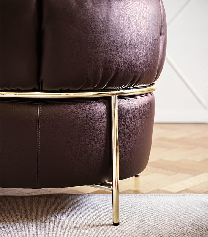Quadrotta Fabric/Metal Customizable Upholstered Lounge Armchair