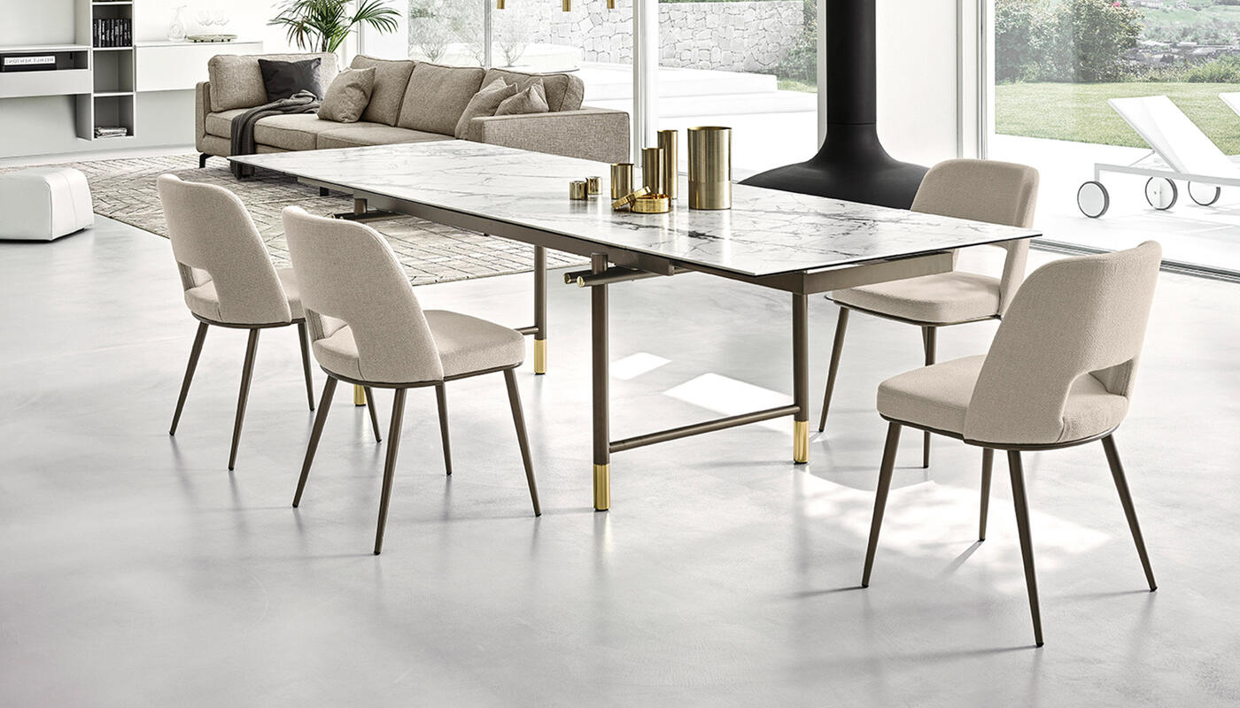 Foyer Fabric/Metal Customizable Upholstered Open-Back Dining Chair