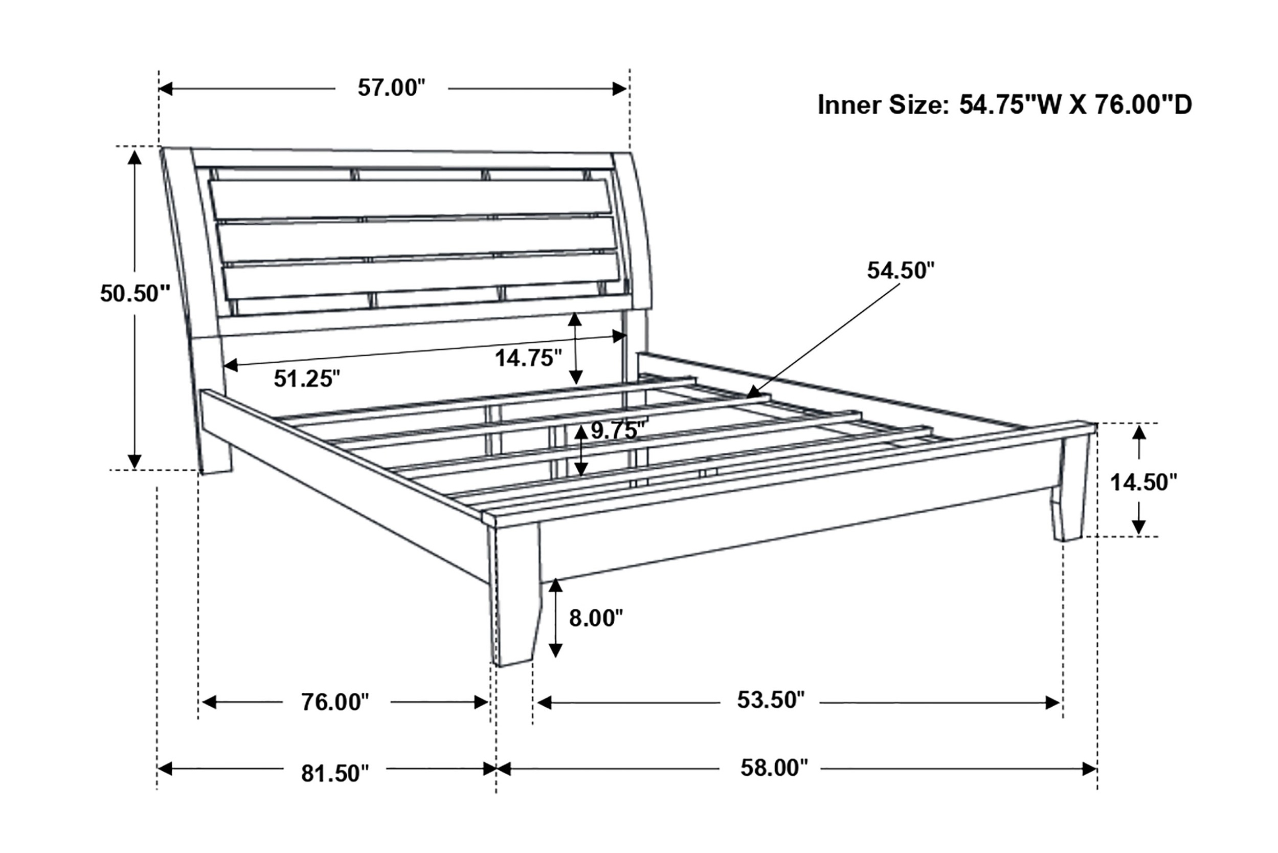 Serenity Wood Panel Bed