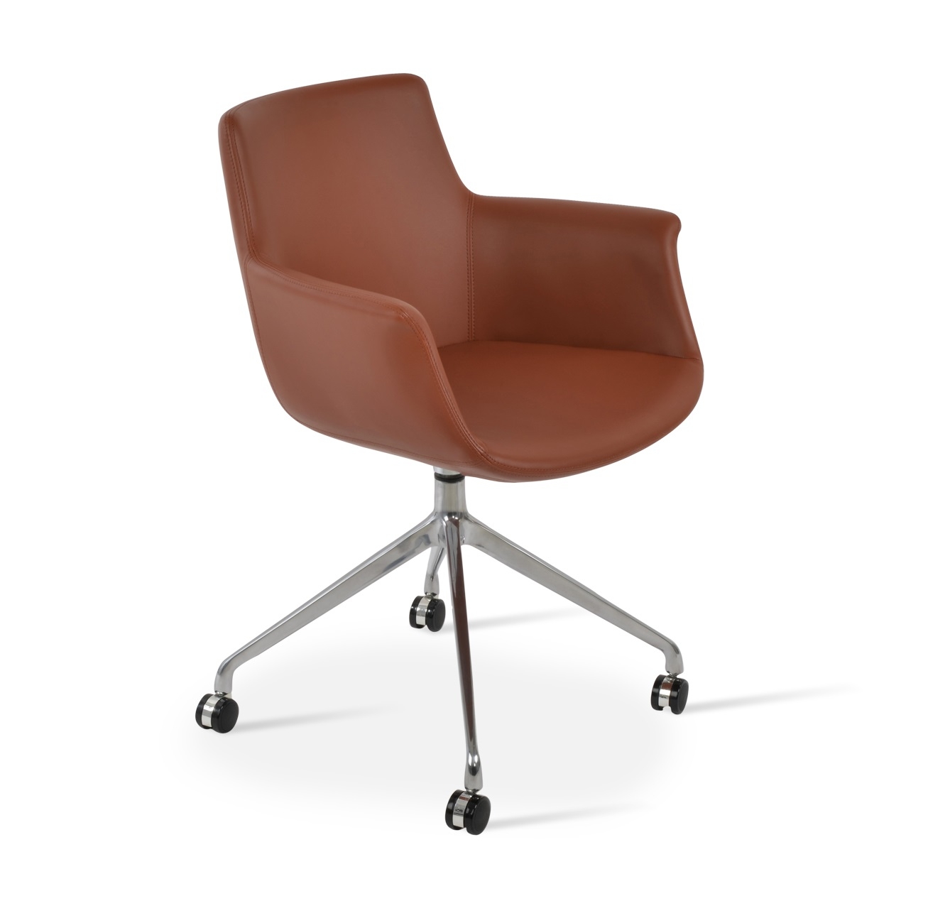 Bottega Arm Spider Swivel Dining Chair