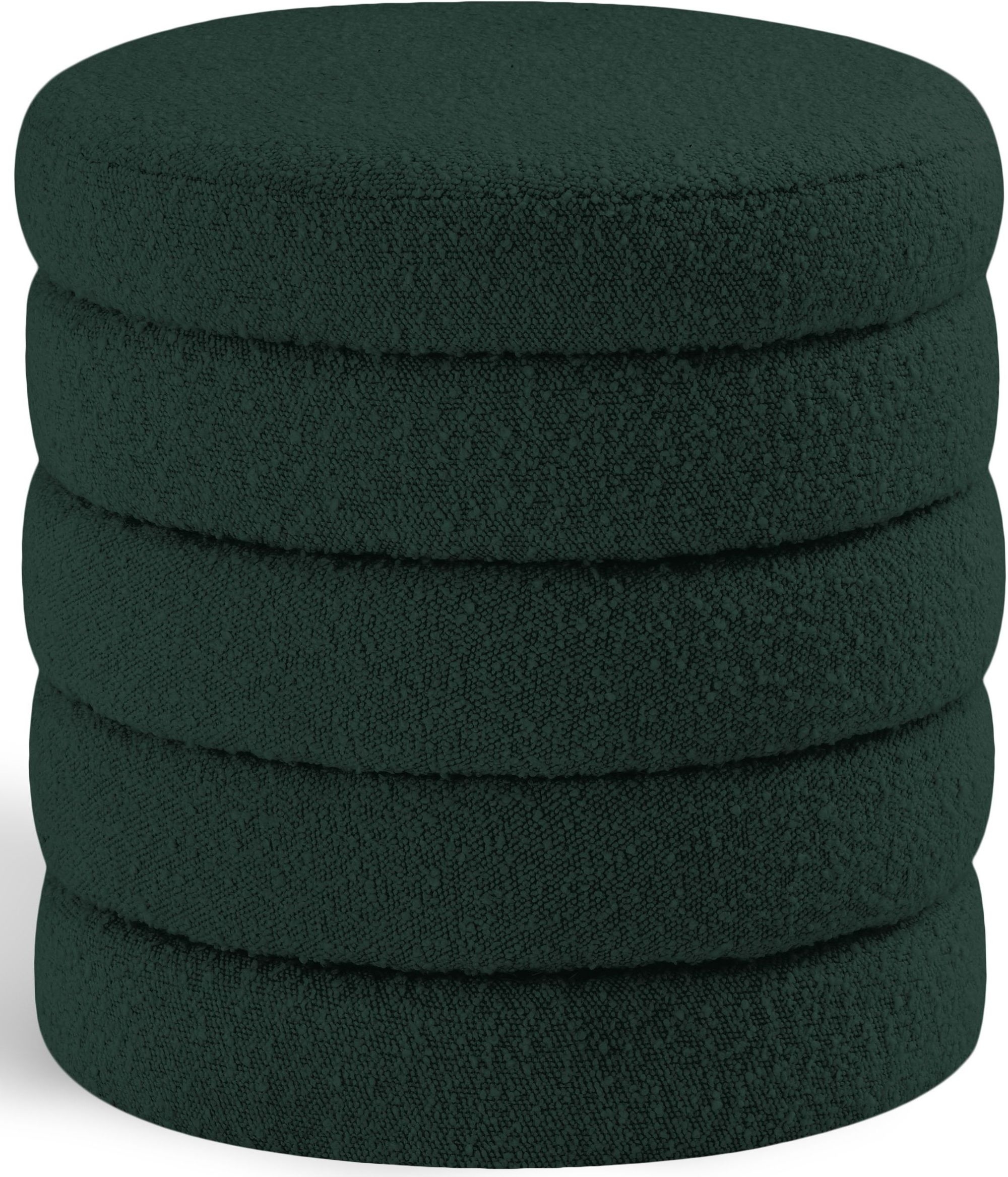 Aphia Boucle Fabric Ottoman/Stool