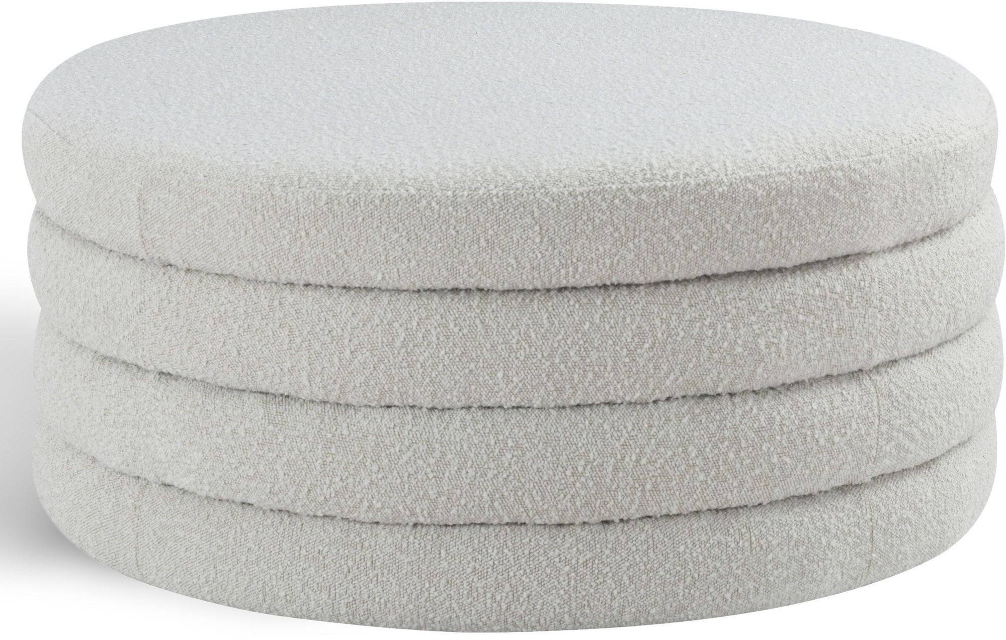 Aphia Boucle Fabric Ottoman/Coffee Table