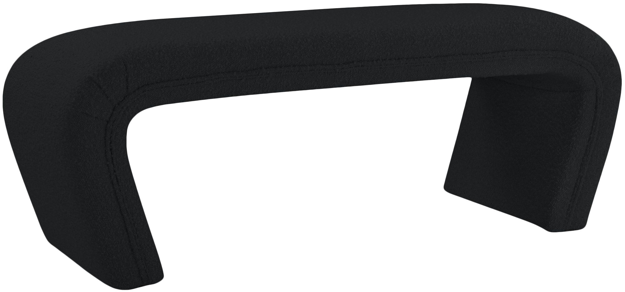 Odelia Boucle Fabric Bench