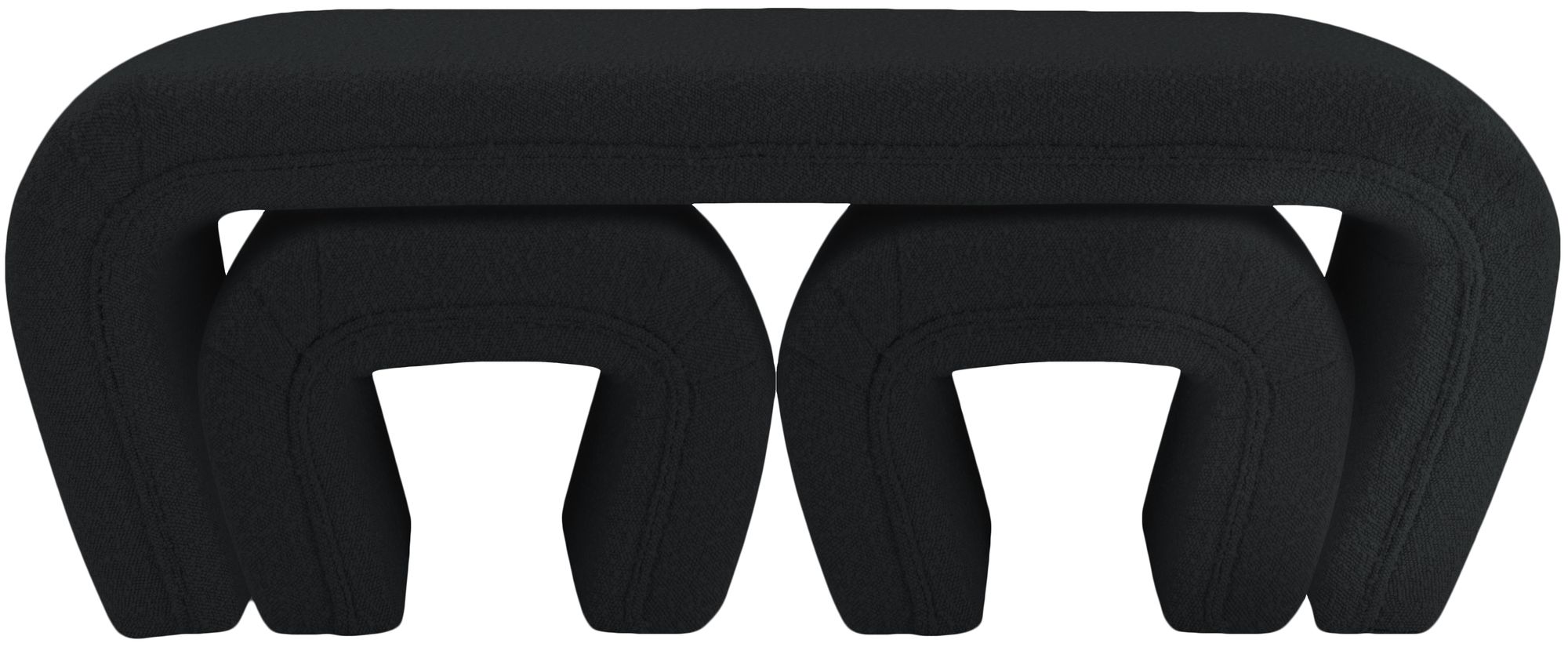 Odelia Boucle Fabric Bench