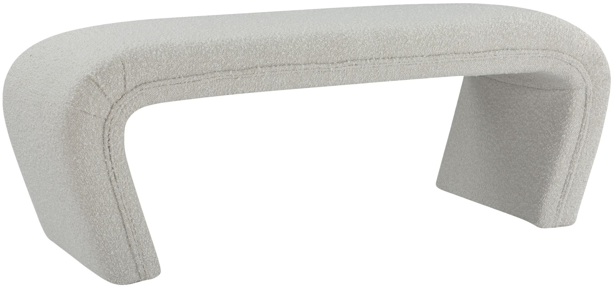 Odelia Boucle Fabric Bench