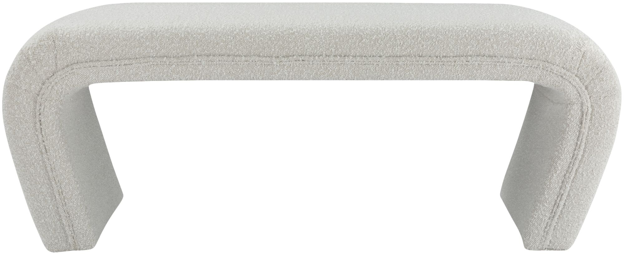 Odelia Boucle Fabric Bench