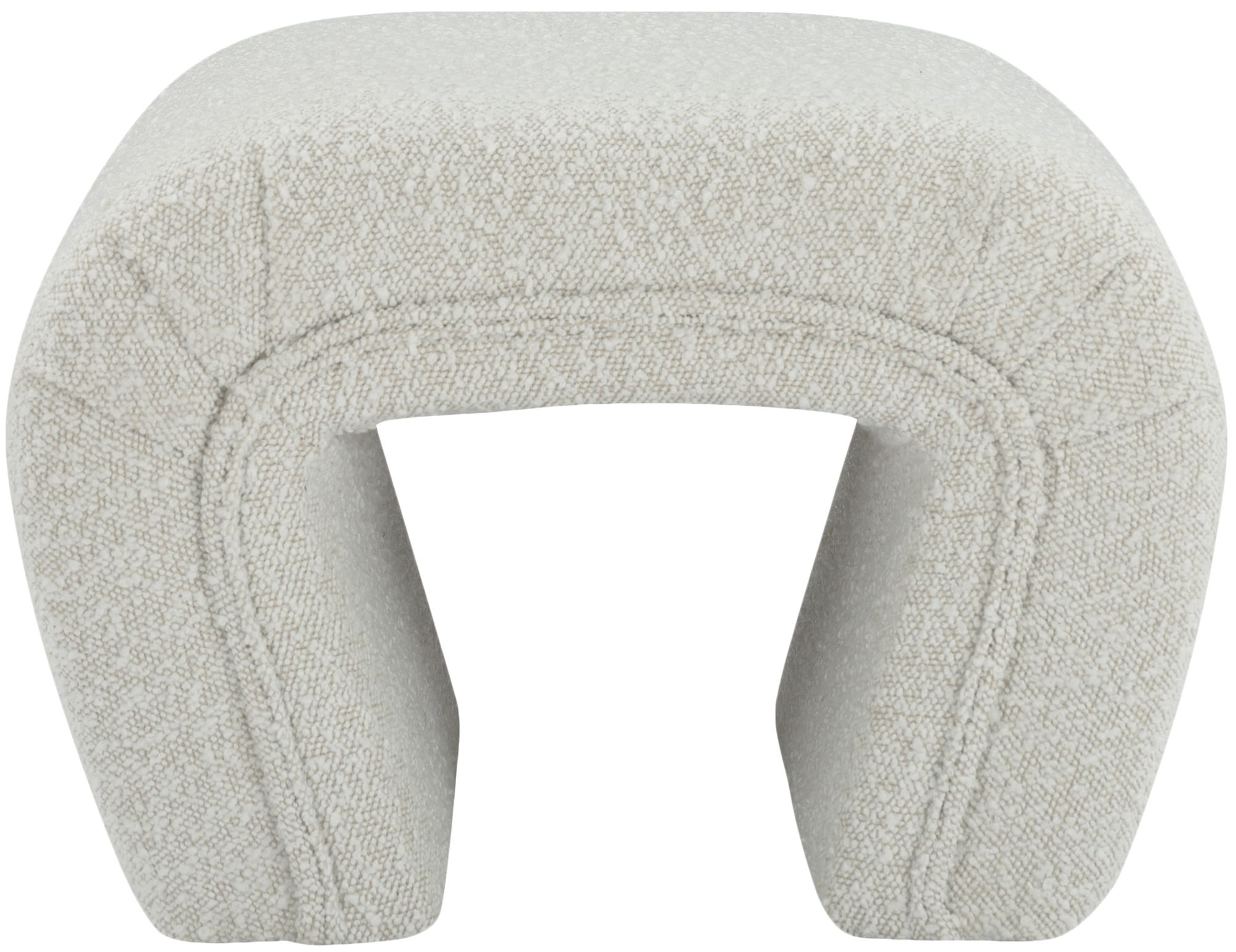 Odelia Boucle Fabric Bench