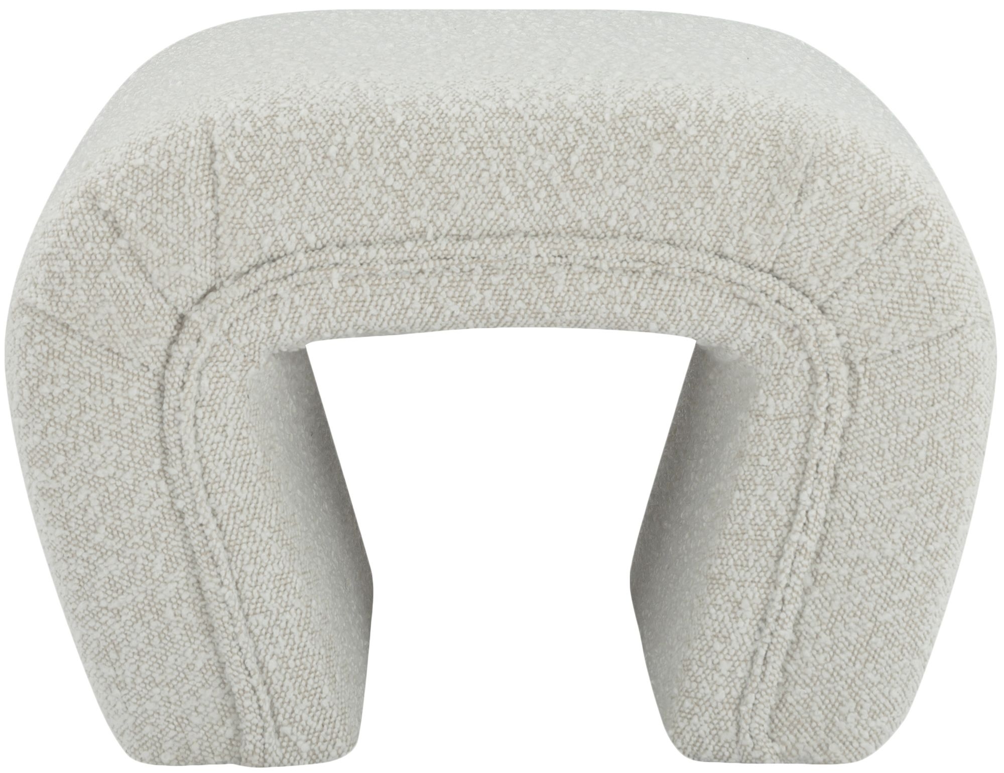 Odelia Boucle Fabric Bench