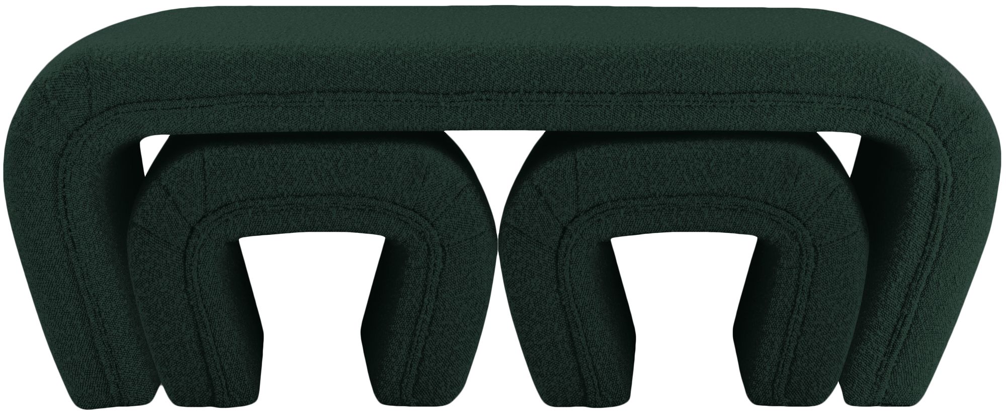 Odelia Boucle Fabric Bench