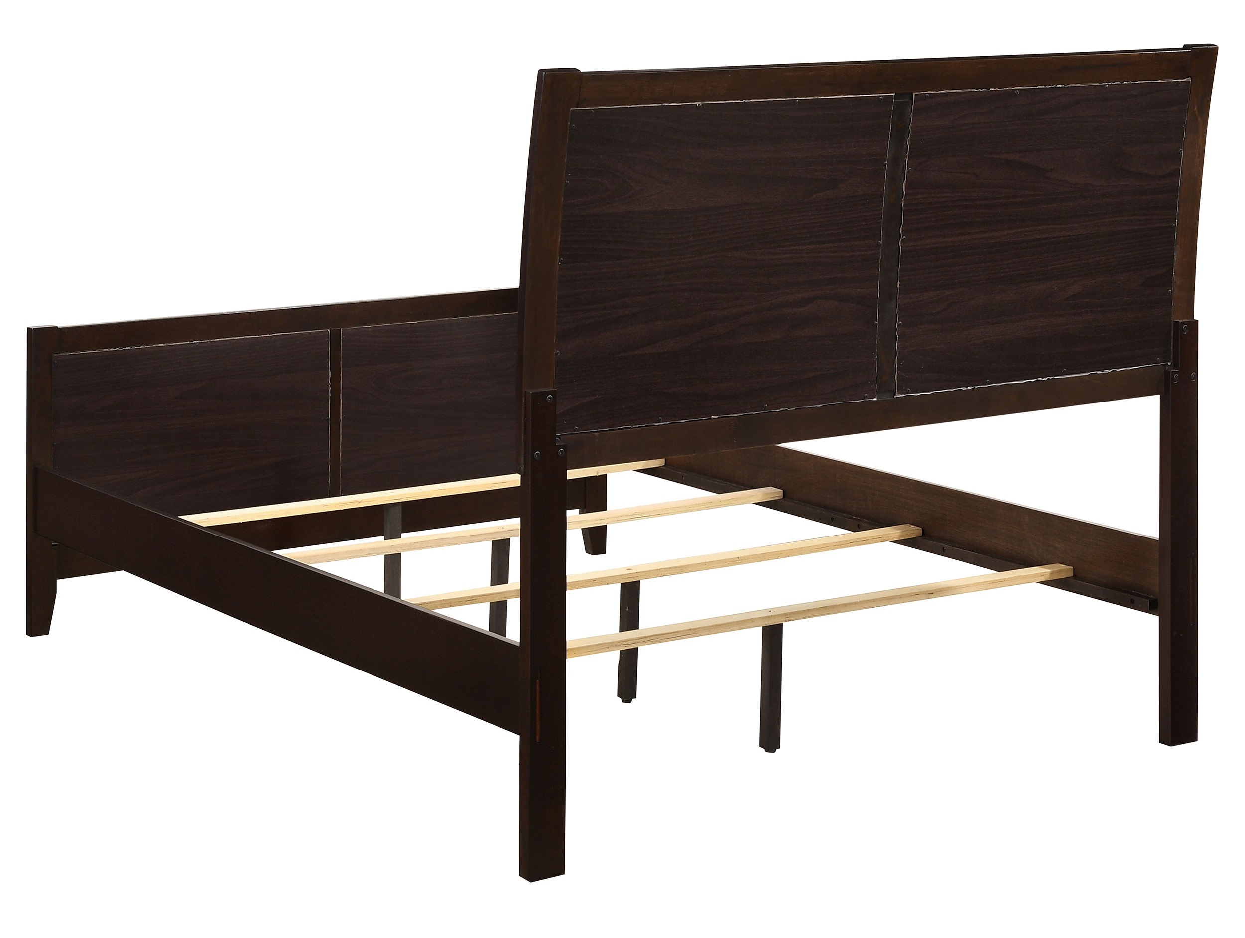 Carlton Leatherette/Wood Panel Bed, California King Size