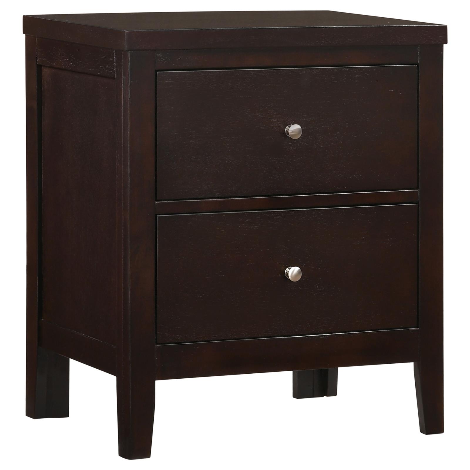 Carlton Leatherette/Wood Panel Bedroom Set