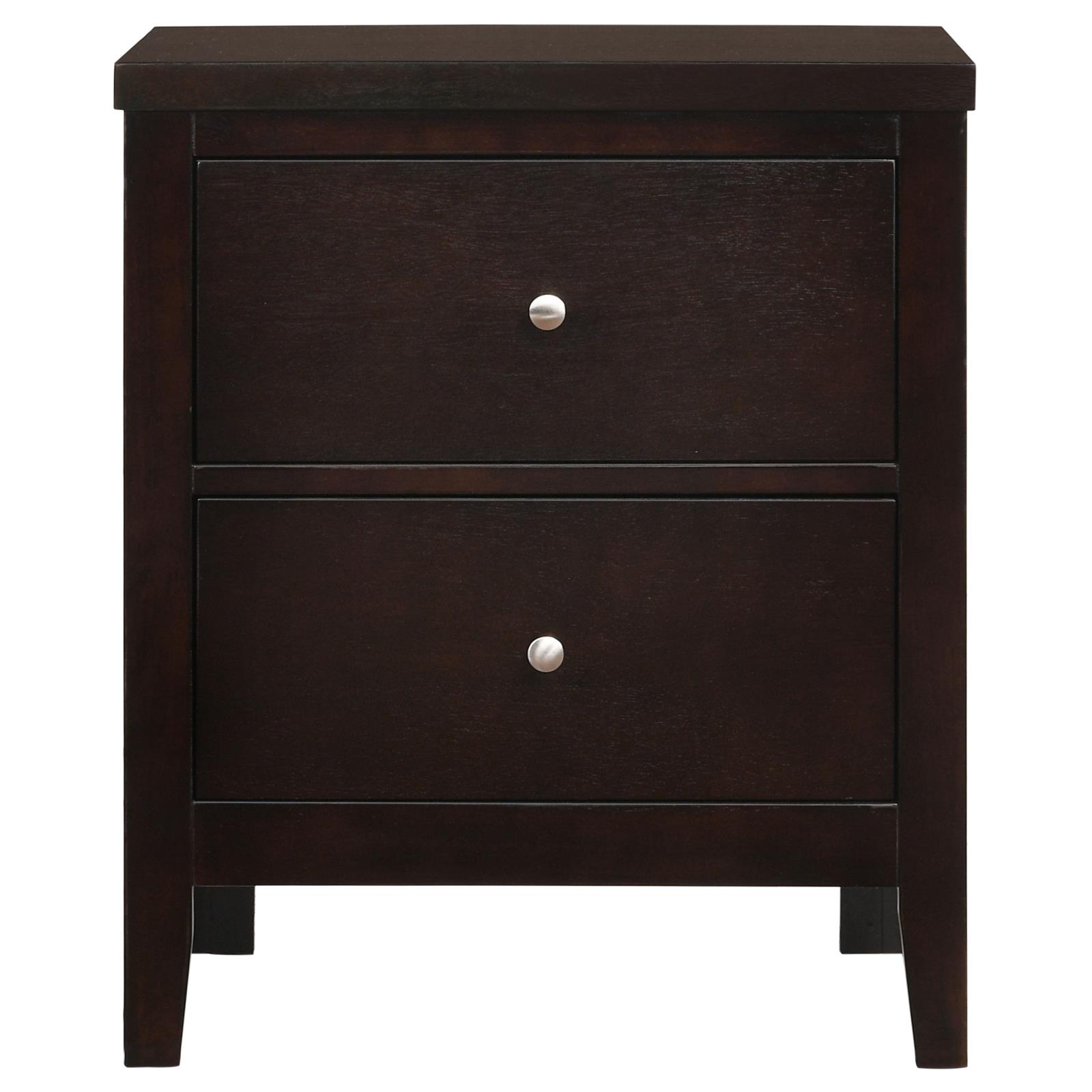 Carlton Wood Nightstand w/2 Drawers