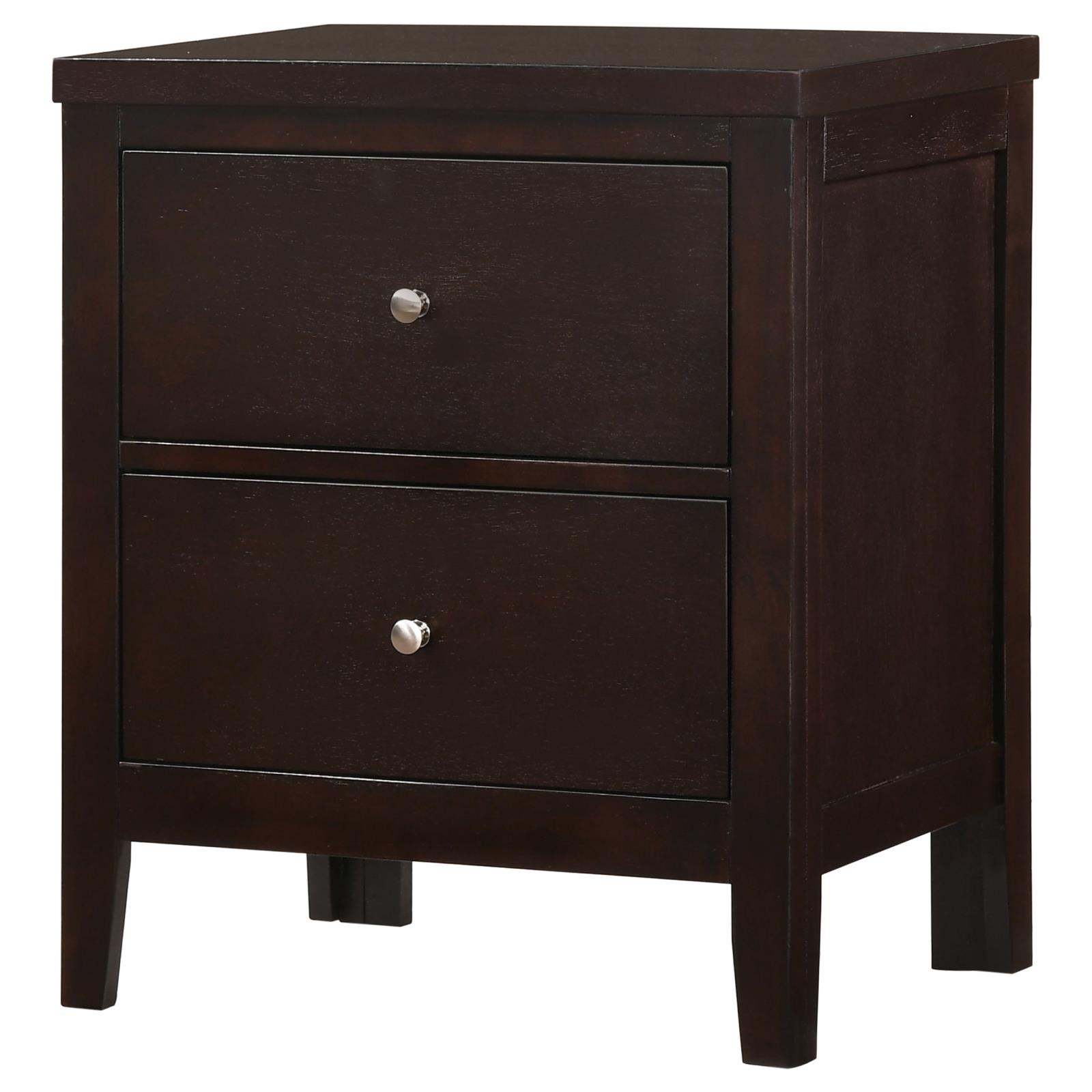 Carlton Leatherette/Wood Panel Bedroom Set