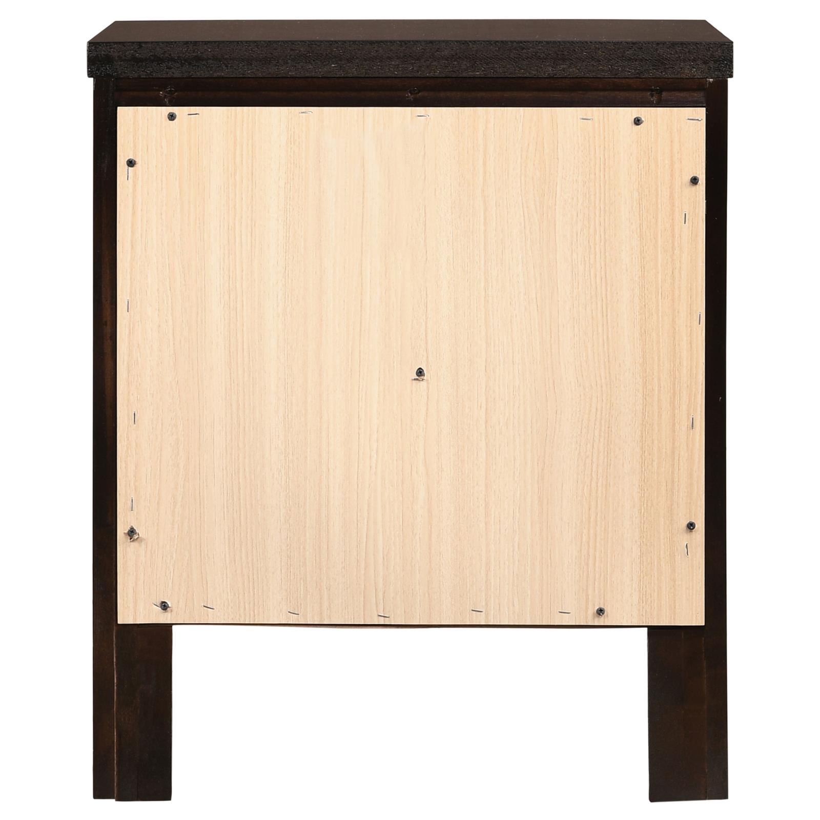Carlton Leatherette/Wood Panel Bedroom Set