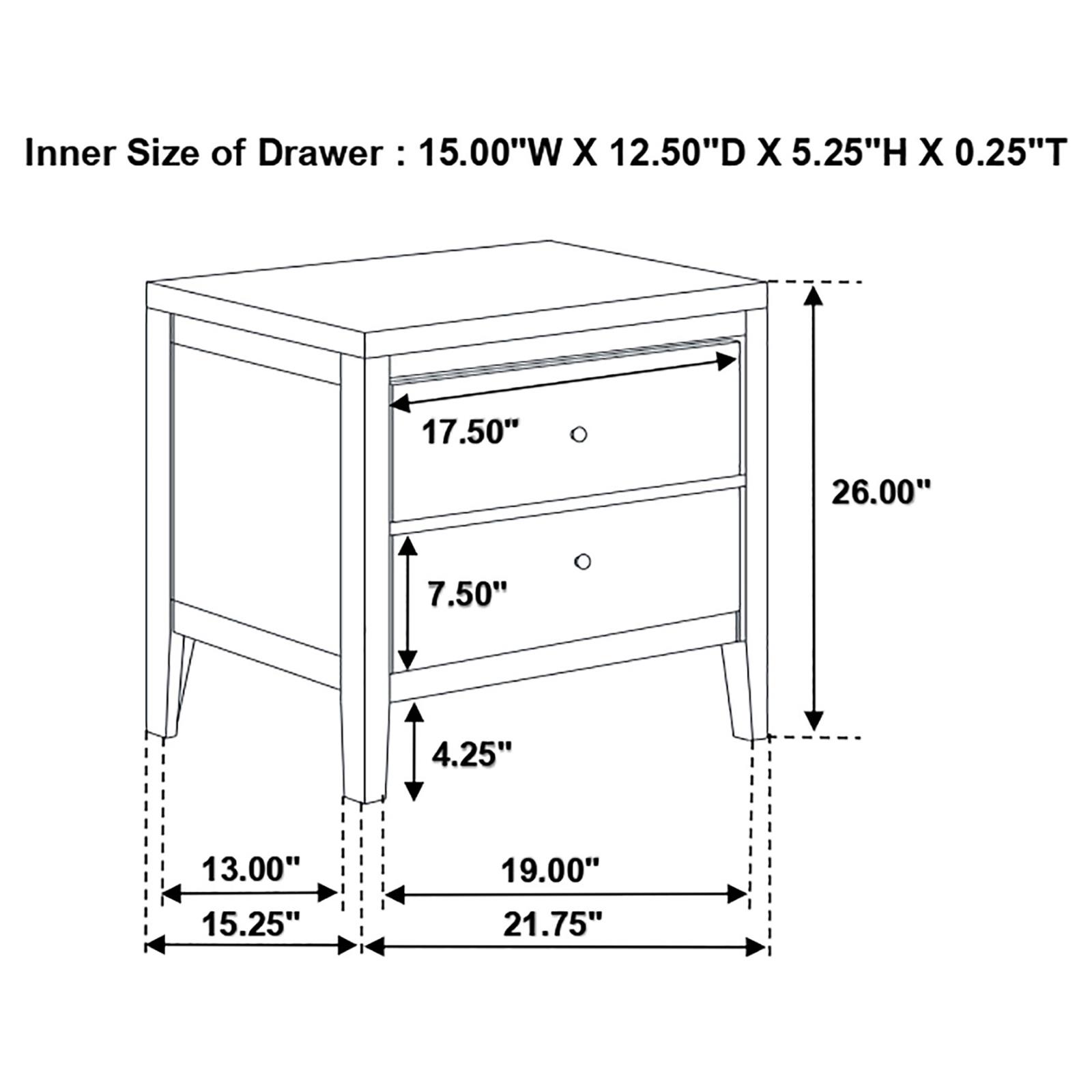 Carlton Leatherette/Wood Panel Bedroom Set