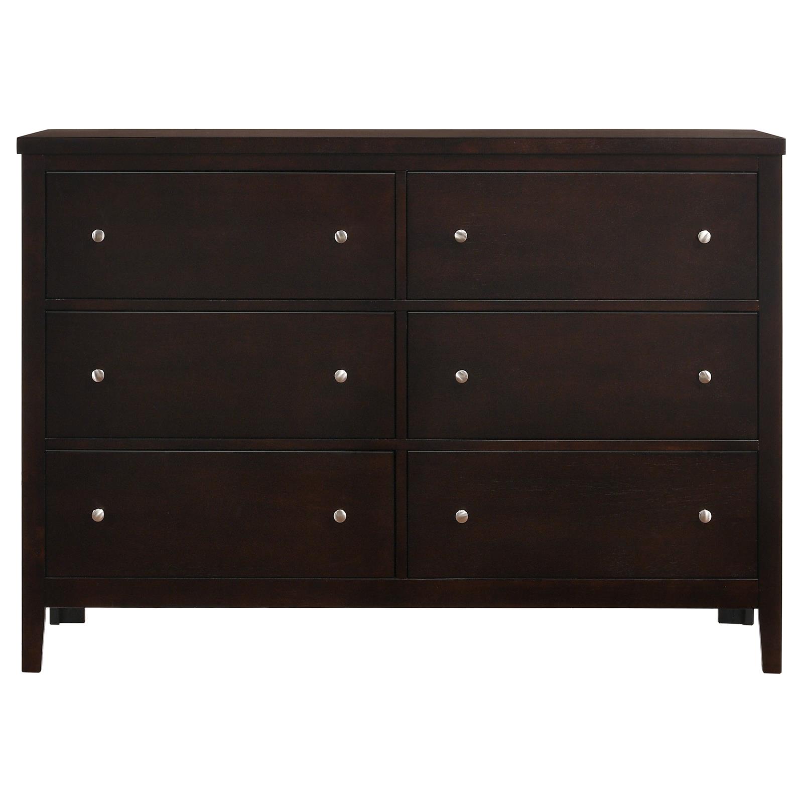 Carlton Wood Double Dresser w/6 Drawers
