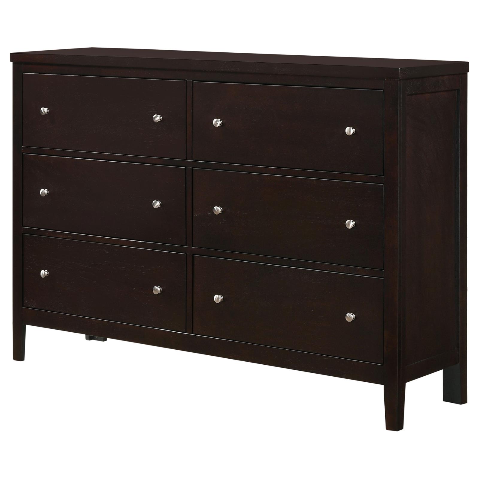 Carlton Wood Double Dresser w/6 Drawers