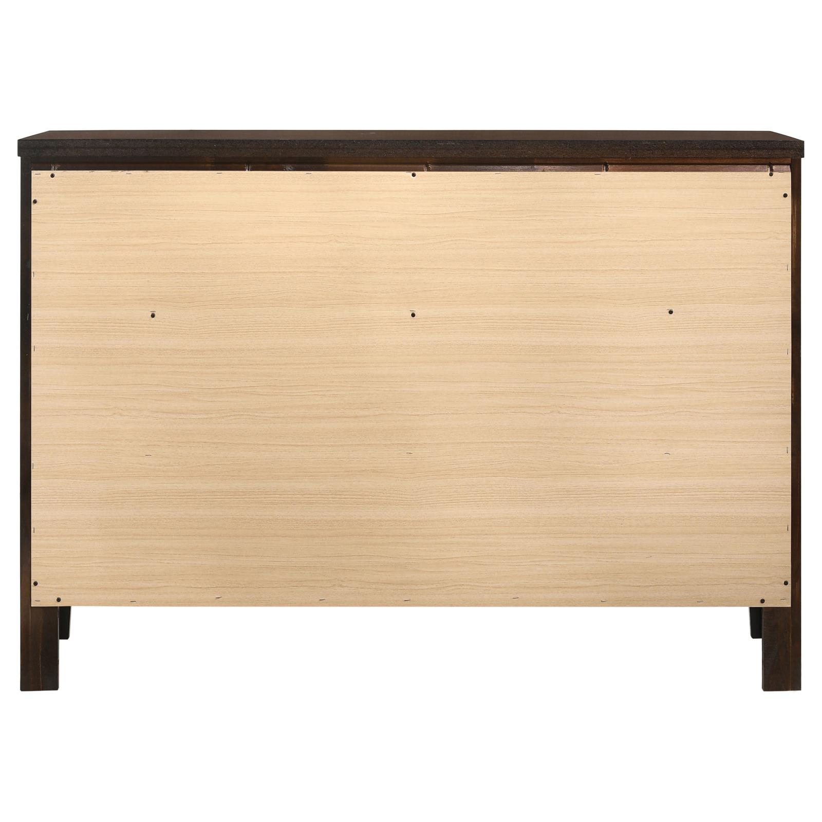 Carlton Wood Double Dresser w/6 Drawers