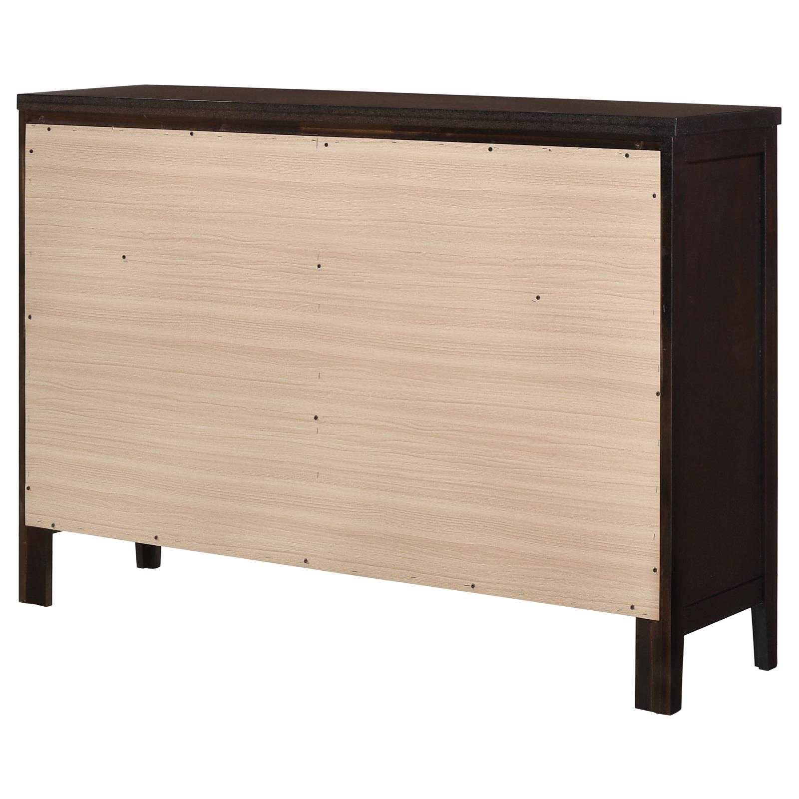 Carlton Wood Double Dresser w/6 Drawers