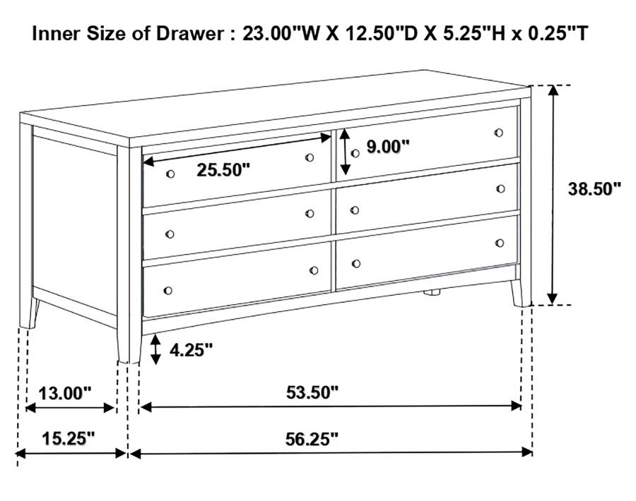 Carlton Leatherette/Wood Panel Bedroom Set