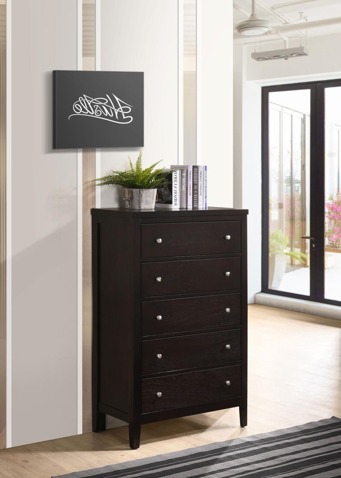 Carlton Wood Chest w/5 Drawers
