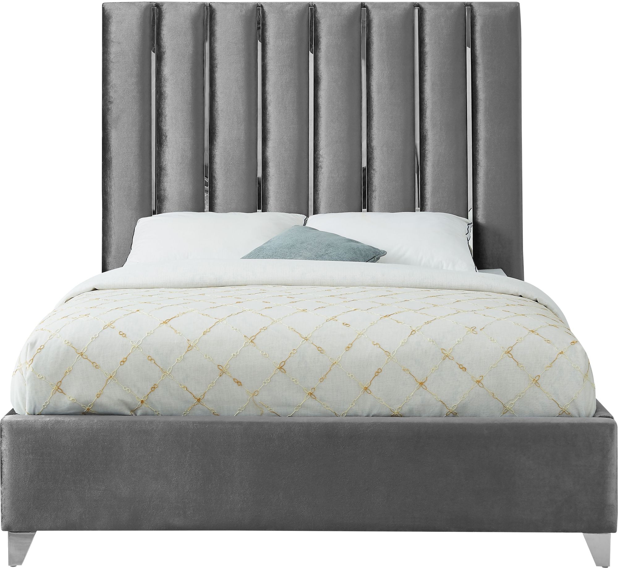 Enzo Velvet Bed