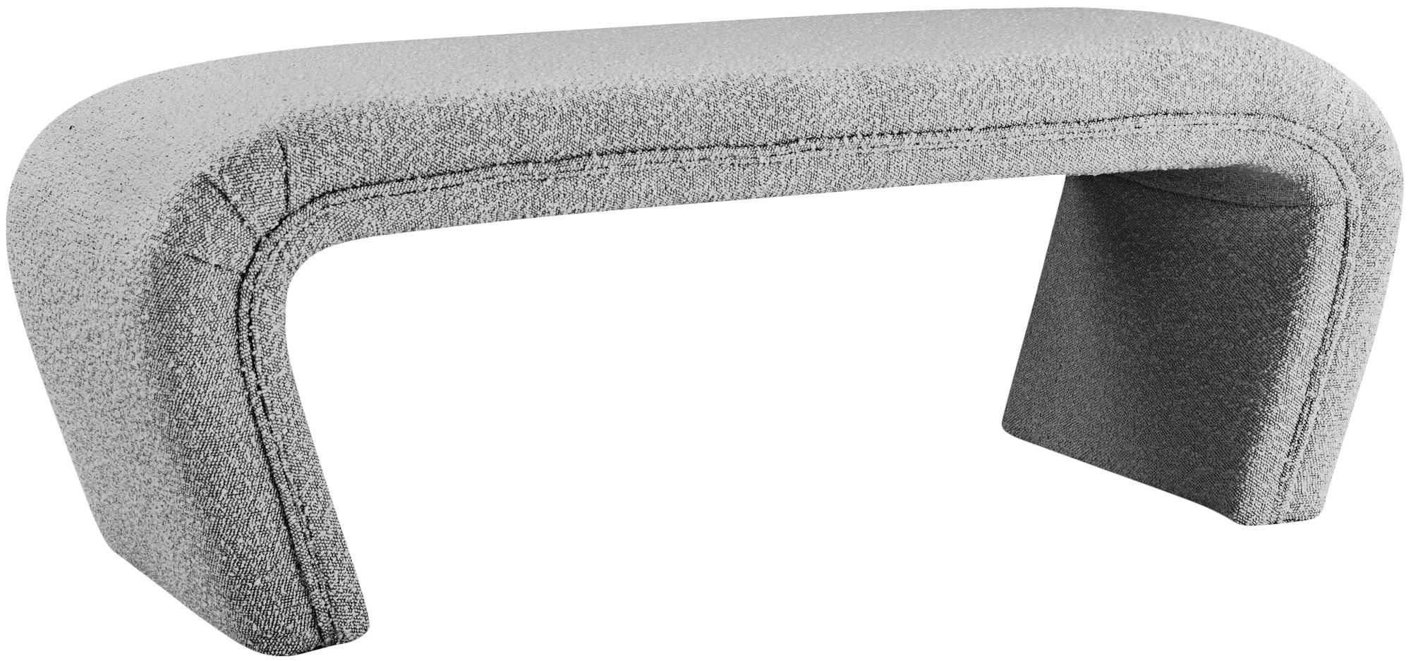 Odelia Boucle Fabric Bench
