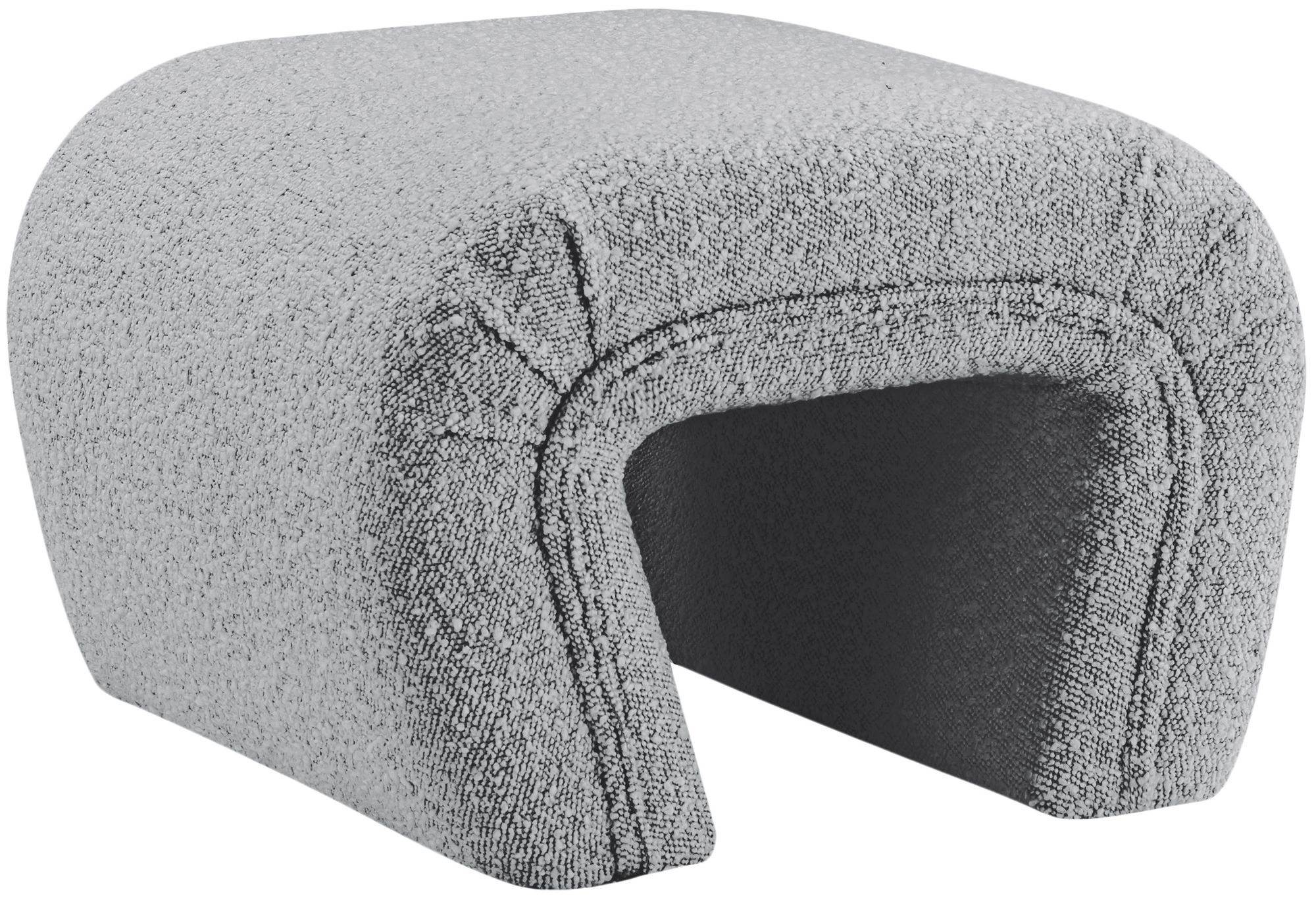Odelia Boucle Fabric Bench