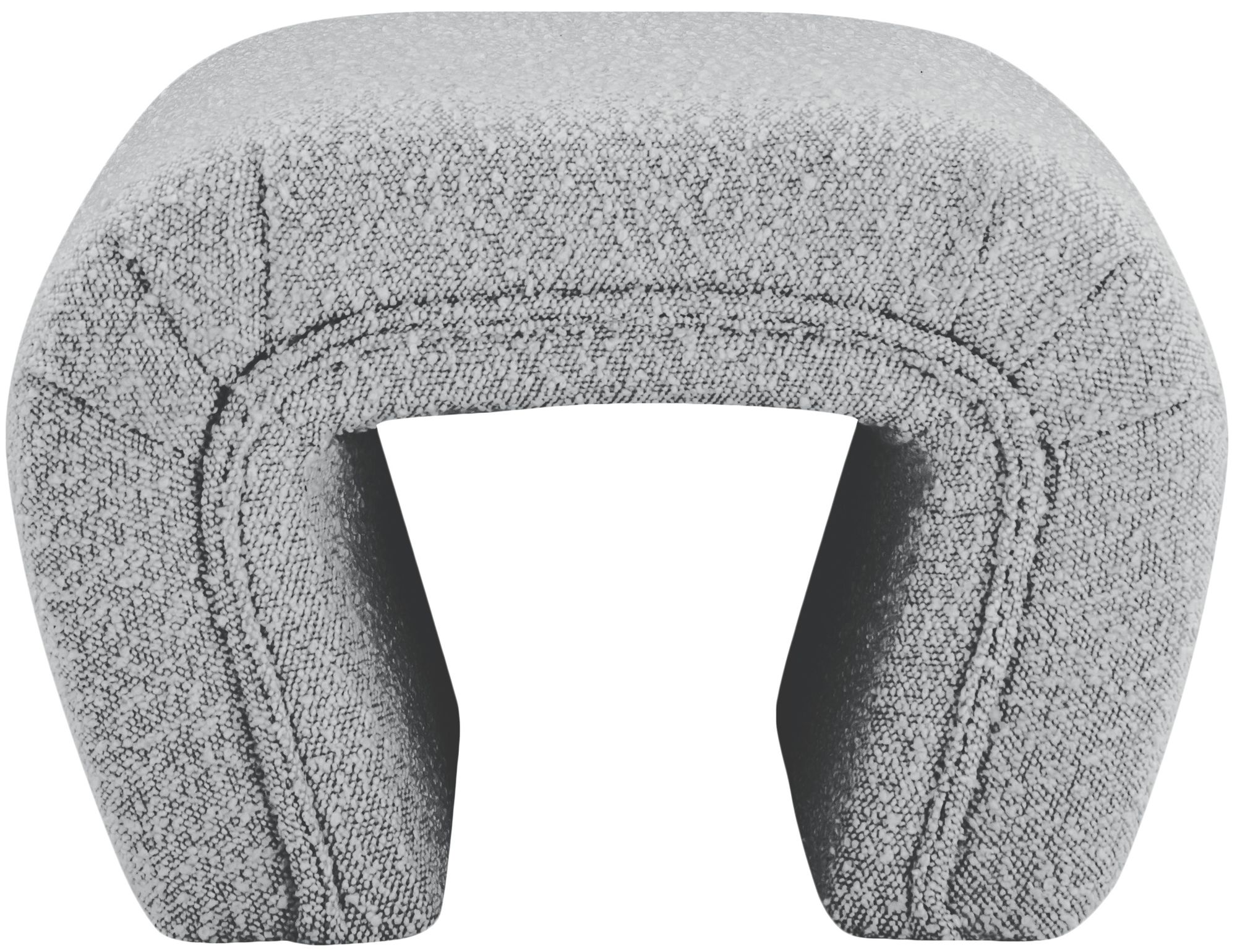 Odelia Boucle Fabric Bench