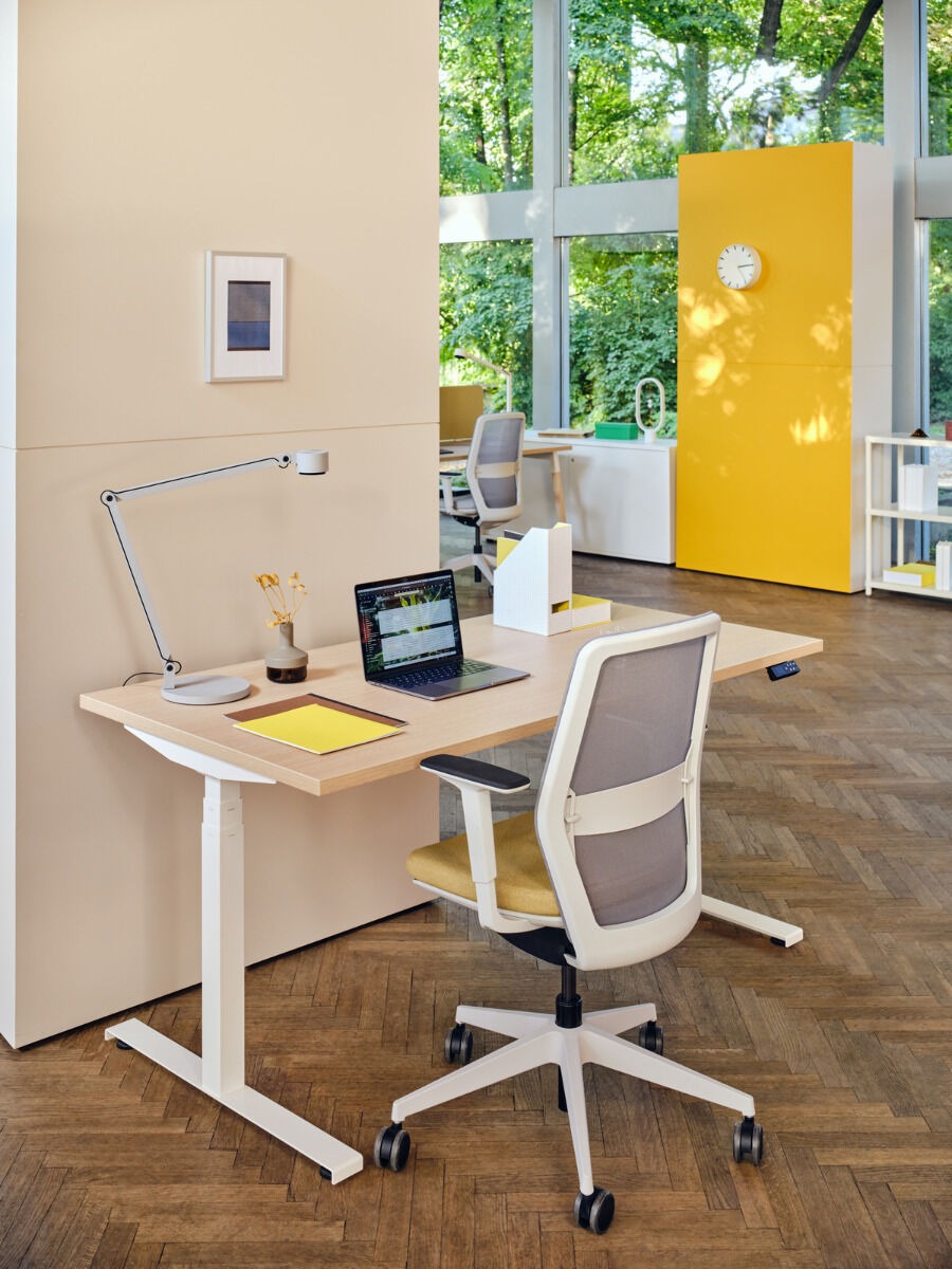 Ogi Drive Twin-Motor Sit-Stand Office Single Desk, W78.7" x D27.5"