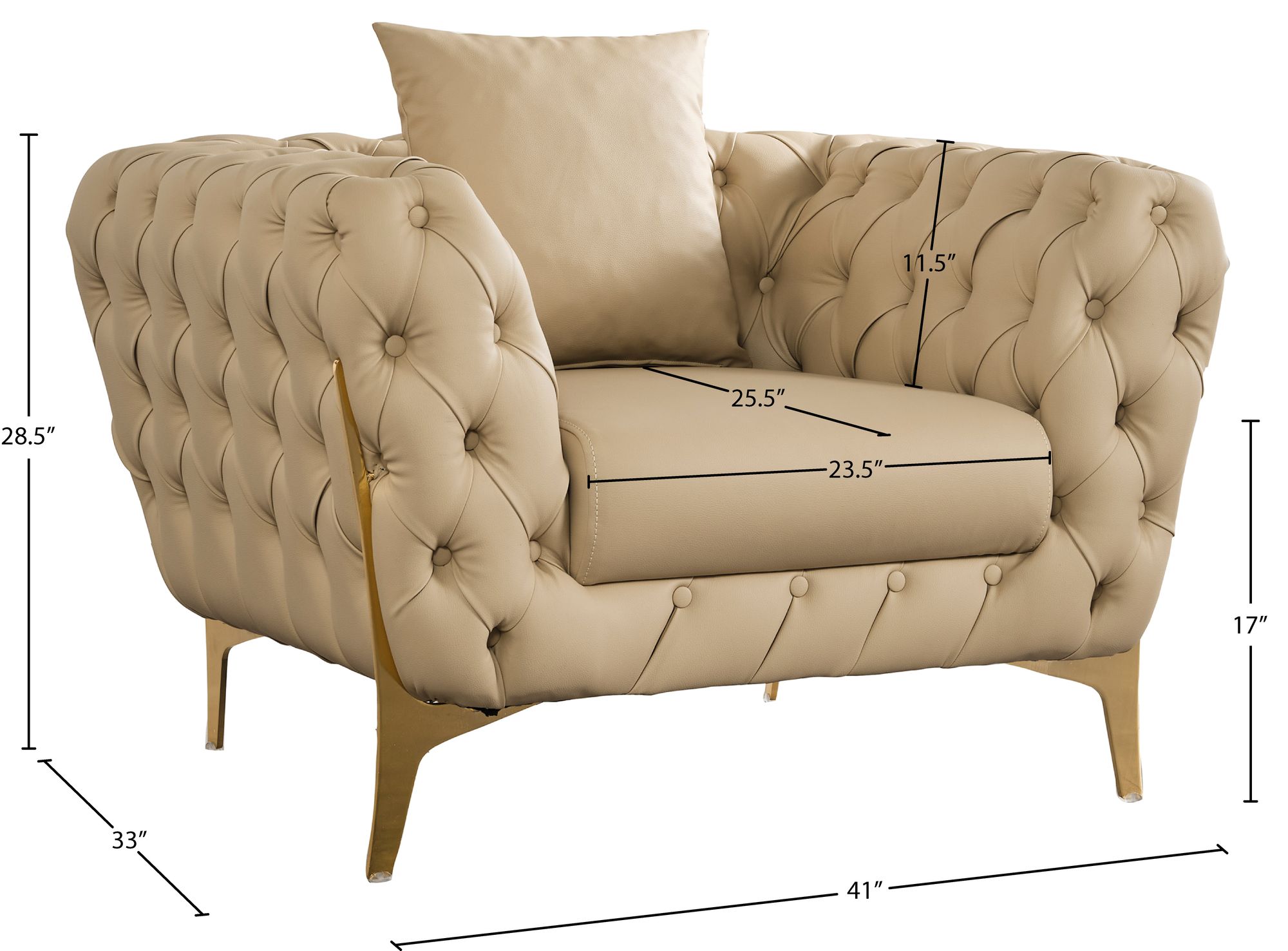 Aurora Faux Leather Chair