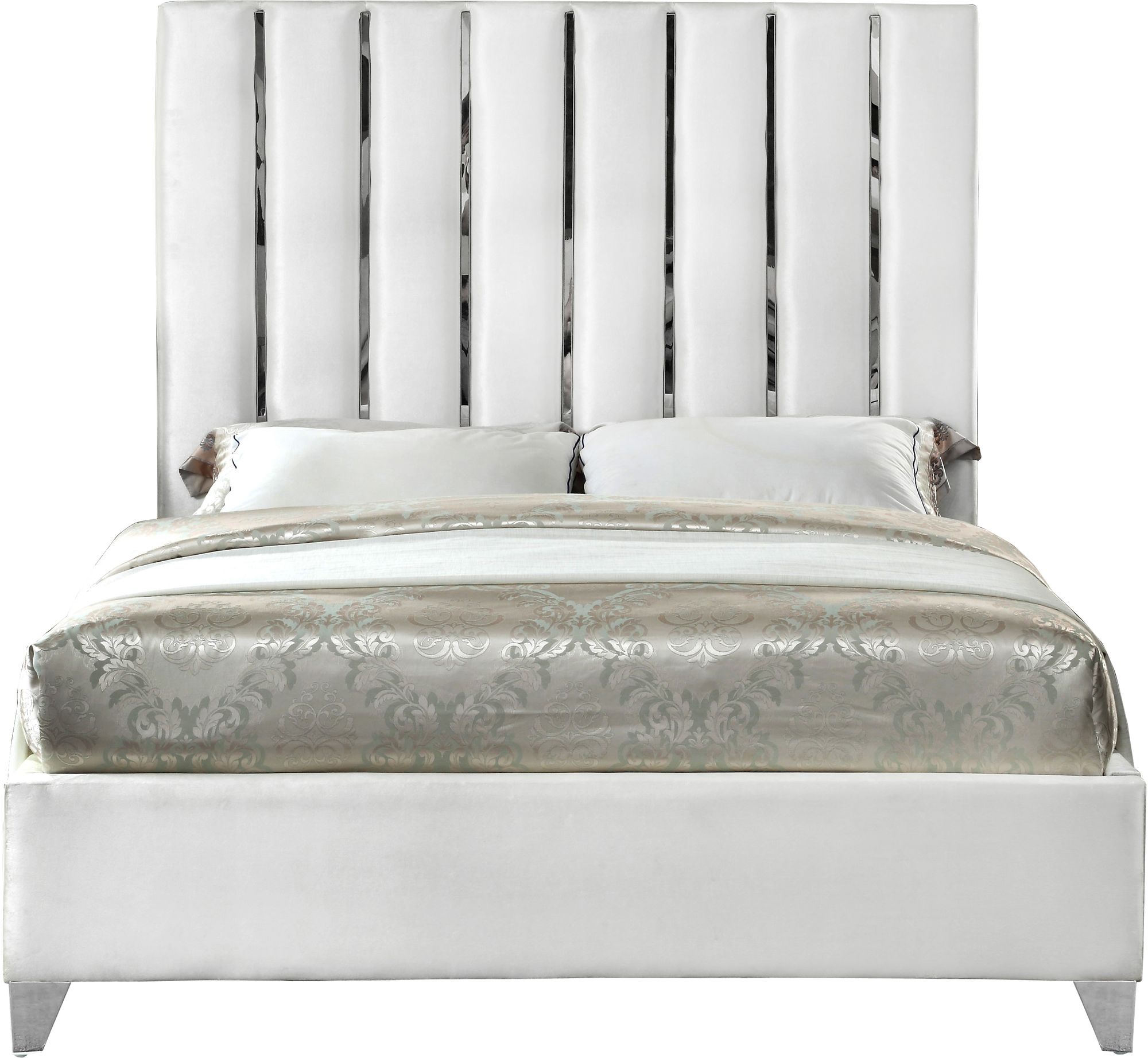 Enzo Velvet Queen Size Bed