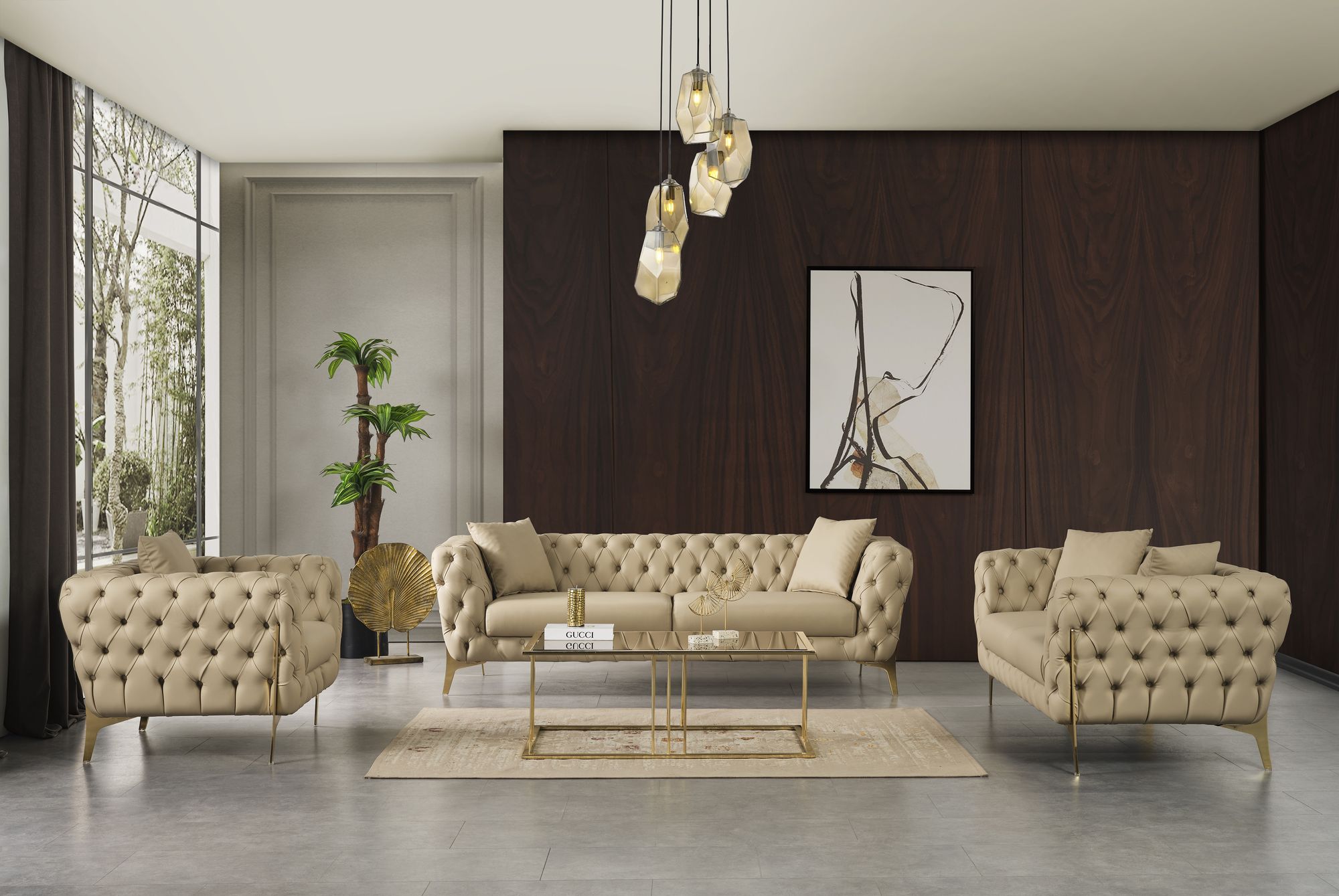 Aurora Faux Leather Loveseat