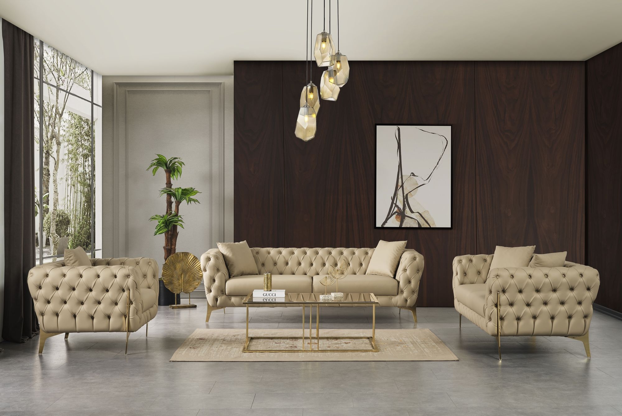 Aurora Faux Leather Loveseat