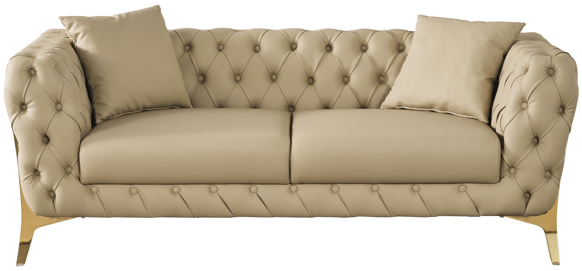 Aurora Faux Leather Loveseat