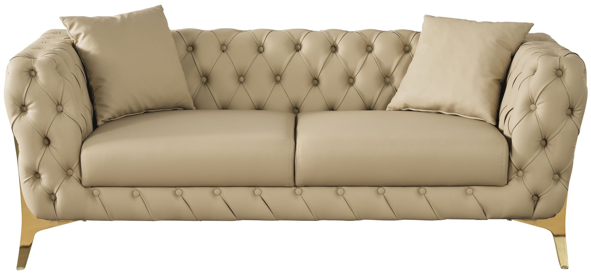 Aurora Faux Leather Loveseat