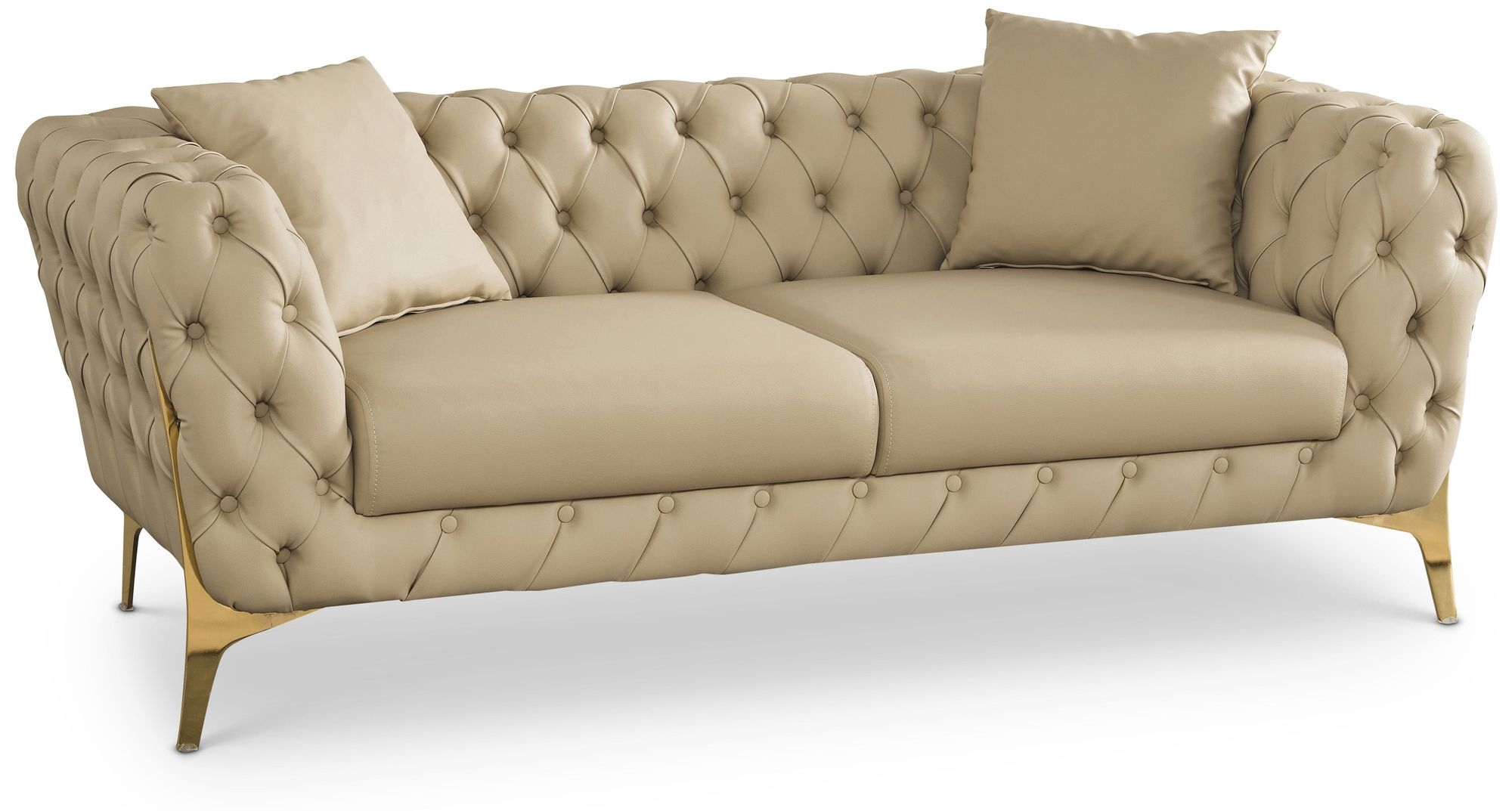 Aurora Faux Leather Loveseat
