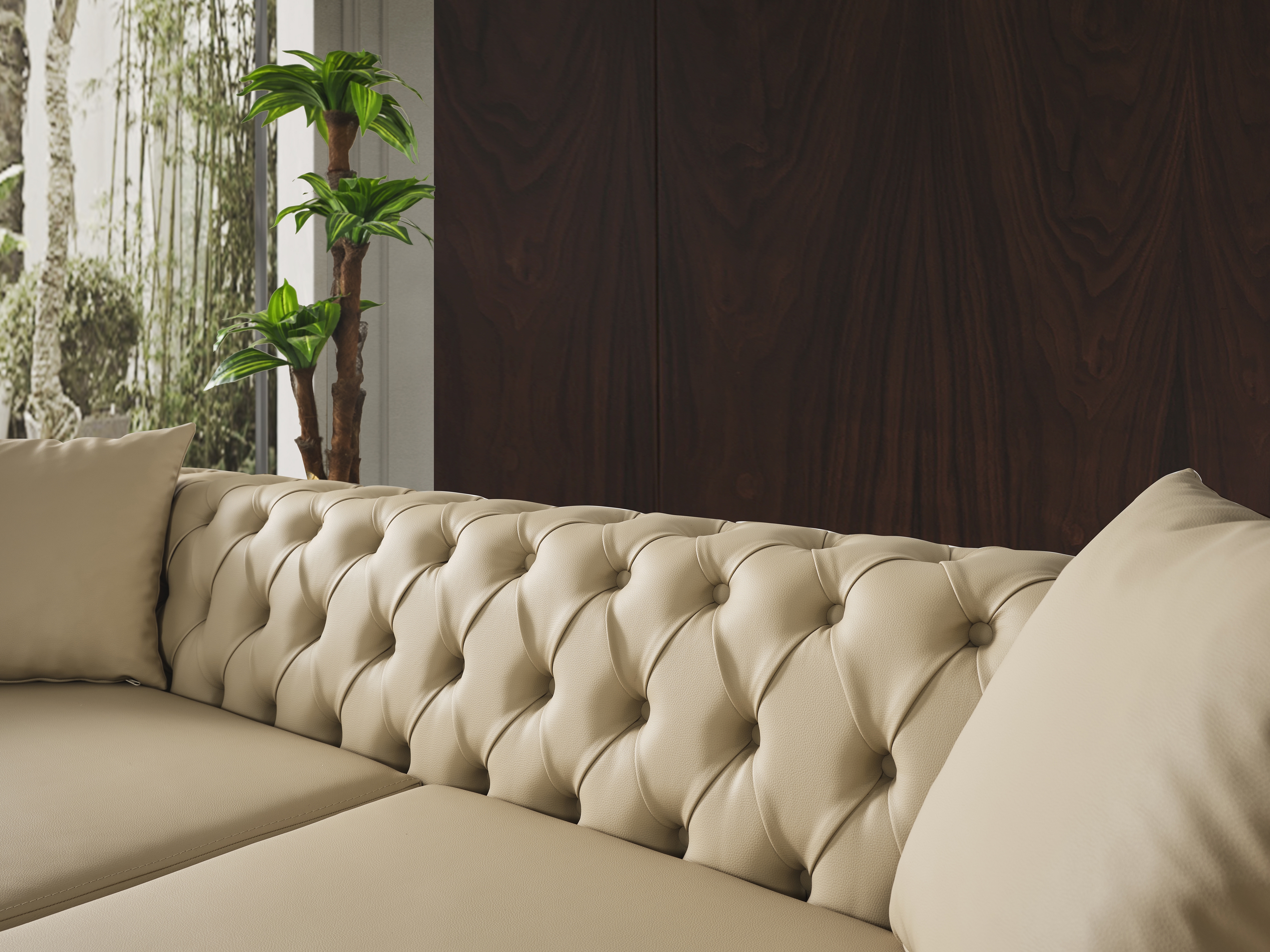 Aurora Faux Leather Sofa
