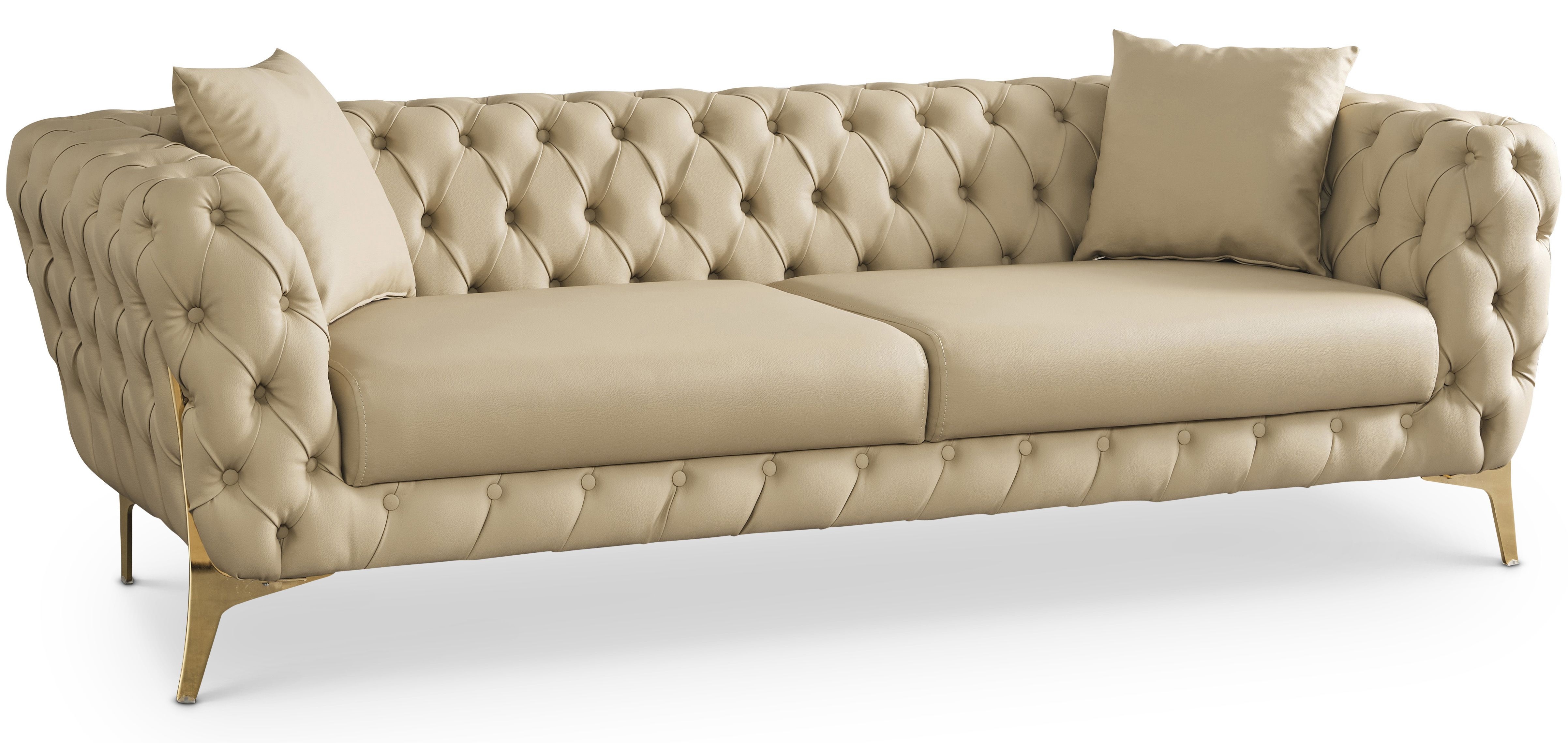 Aurora Faux Leather Sofa