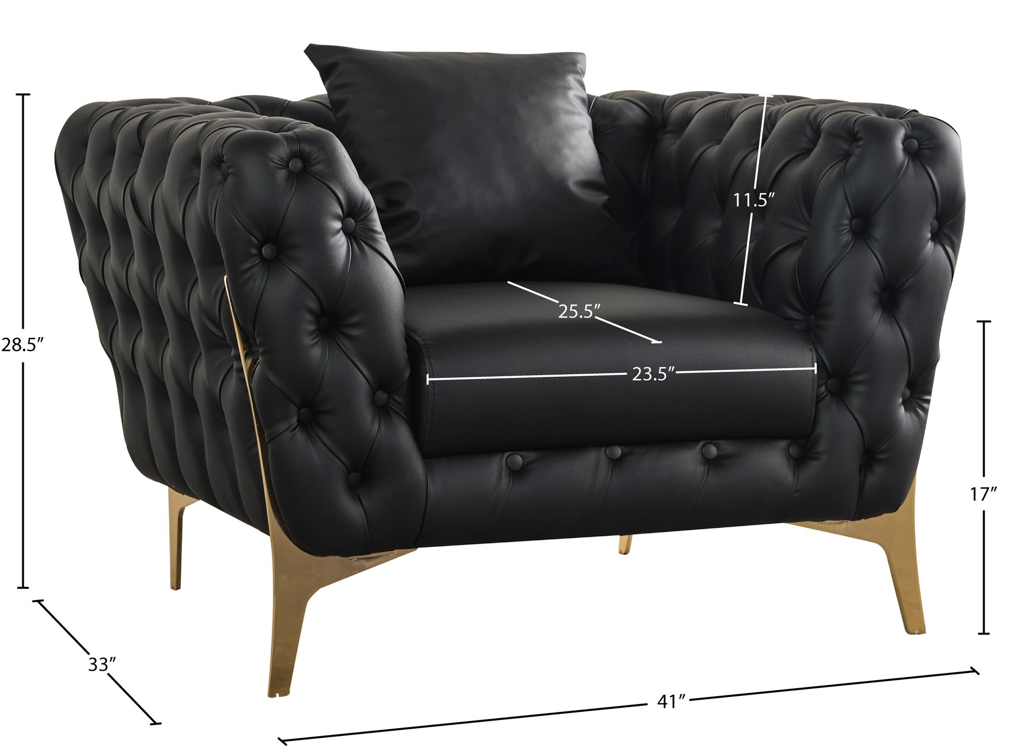 Aurora Faux Leather Chair