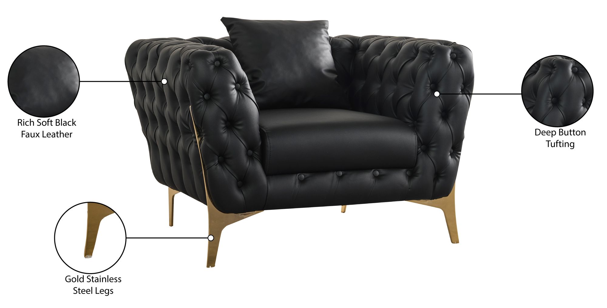 Aurora Faux Leather Chair