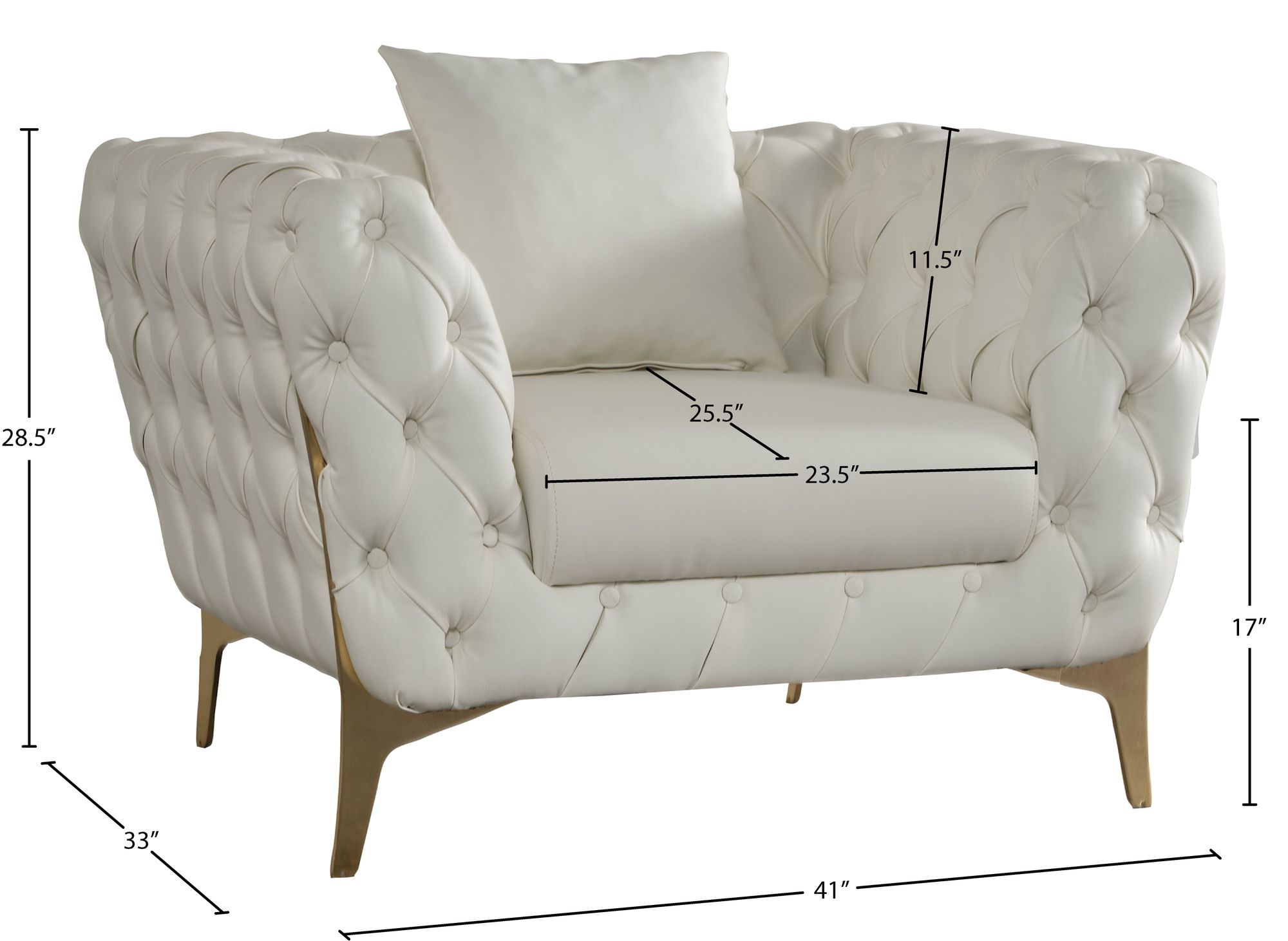 Aurora Faux Leather Chair
