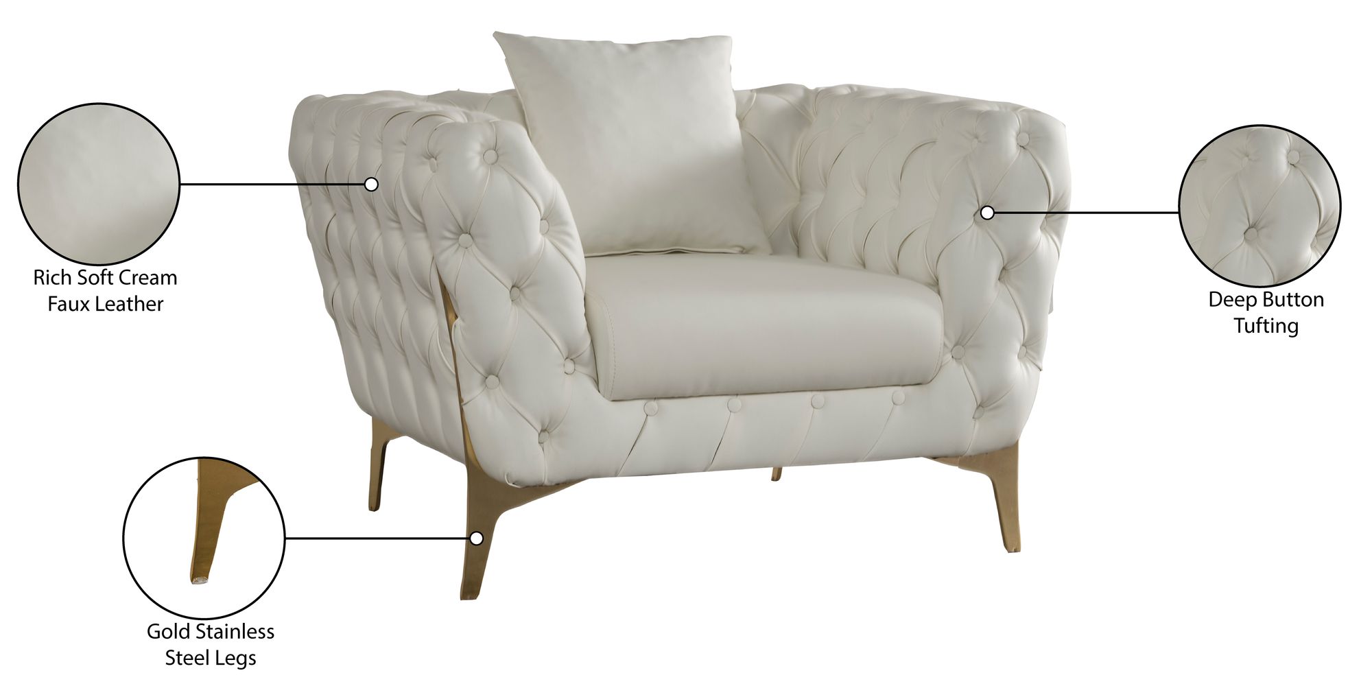Aurora Faux Leather Chair