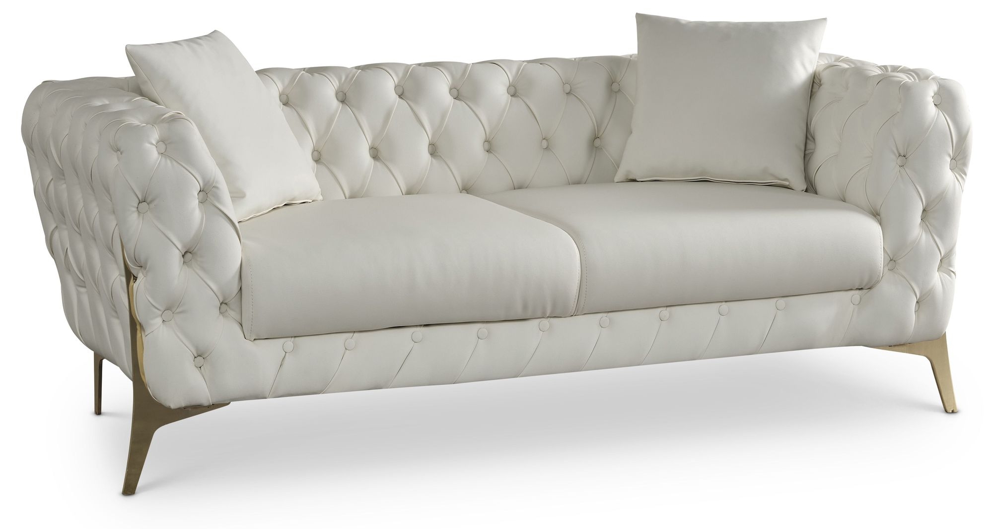 Aurora Faux Leather Loveseat