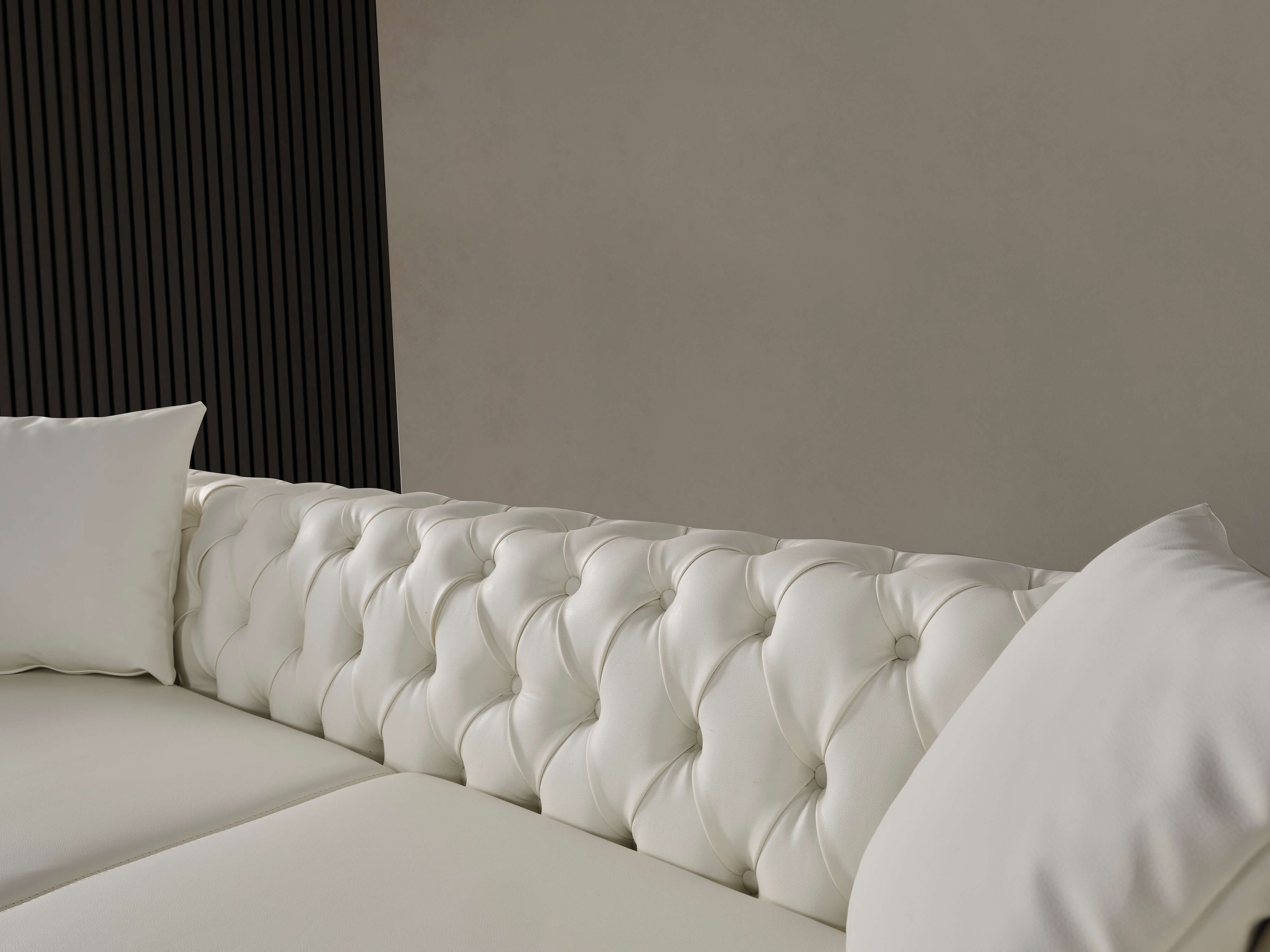 Aurora Faux Leather Sofa