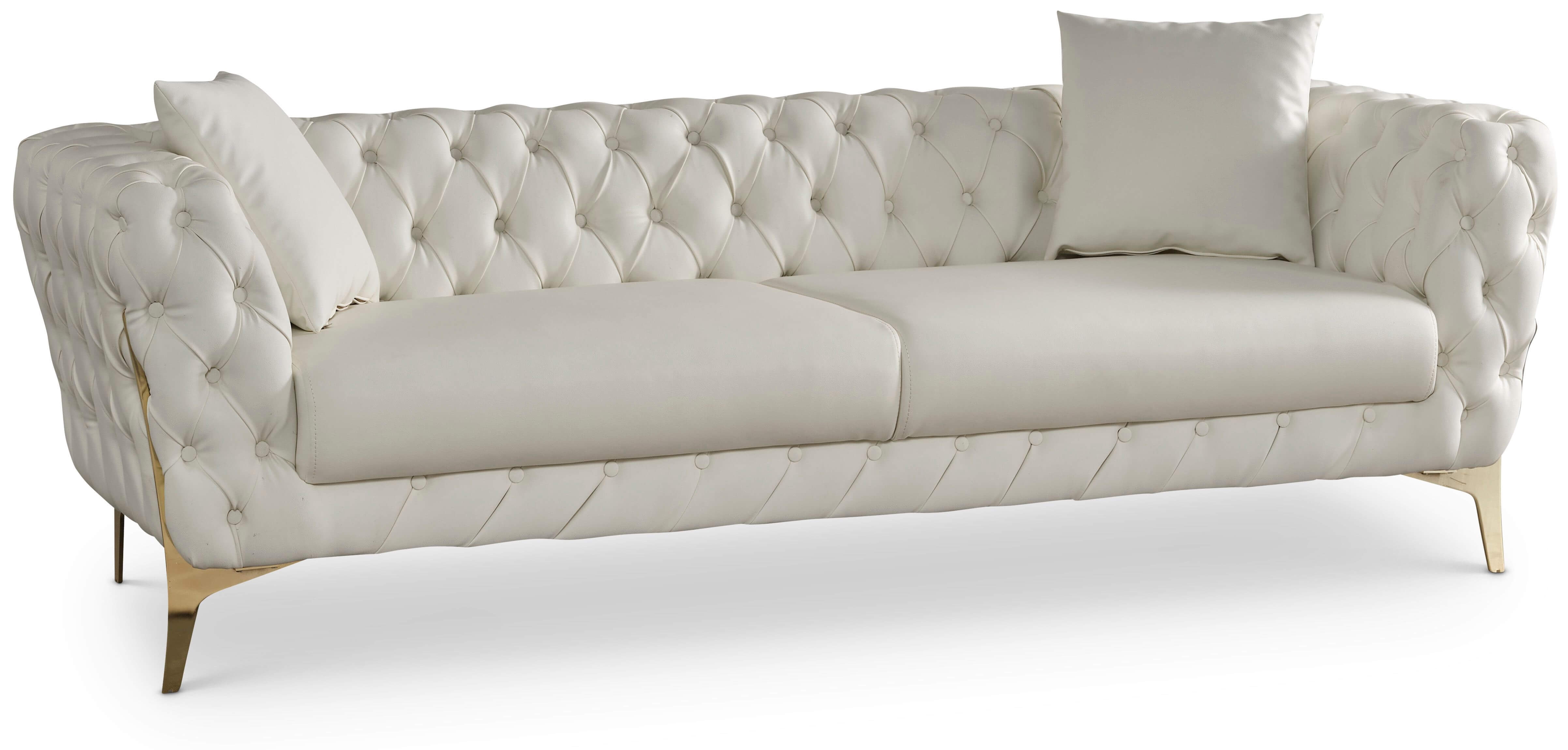 Aurora Faux Leather Sofa