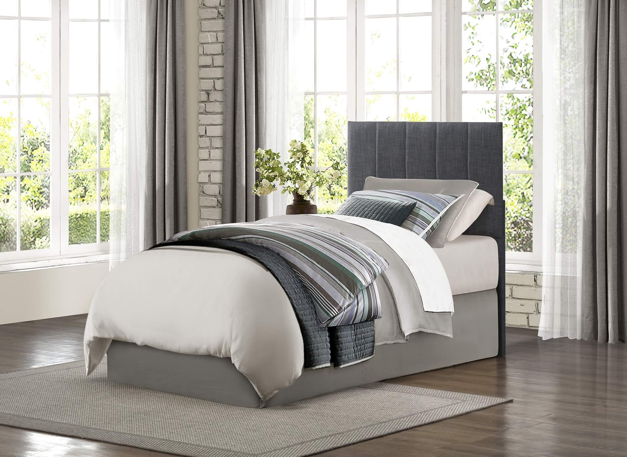 Potrero Fabric Tufted Headboard, Twin Size